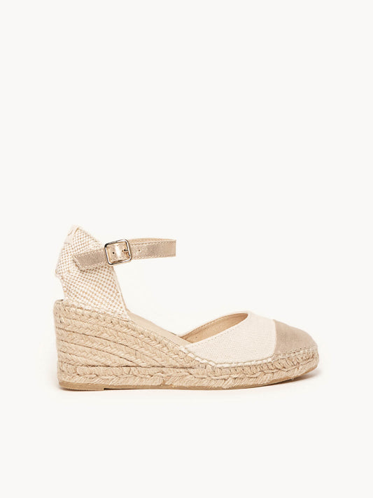 Marga Half Wedge Napa Linen Gold