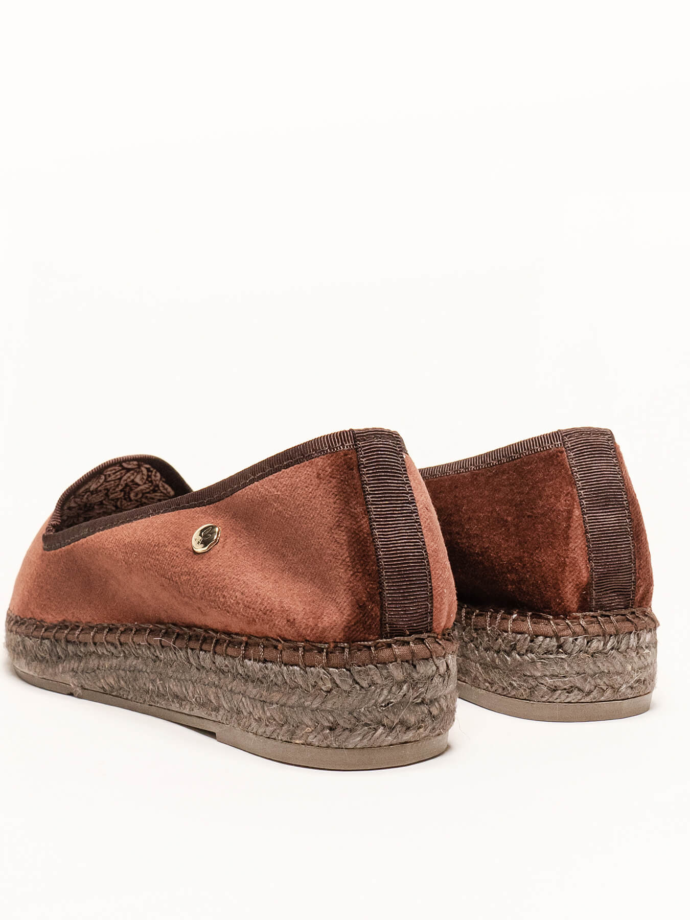 Narciso Wedge Velvet Brown