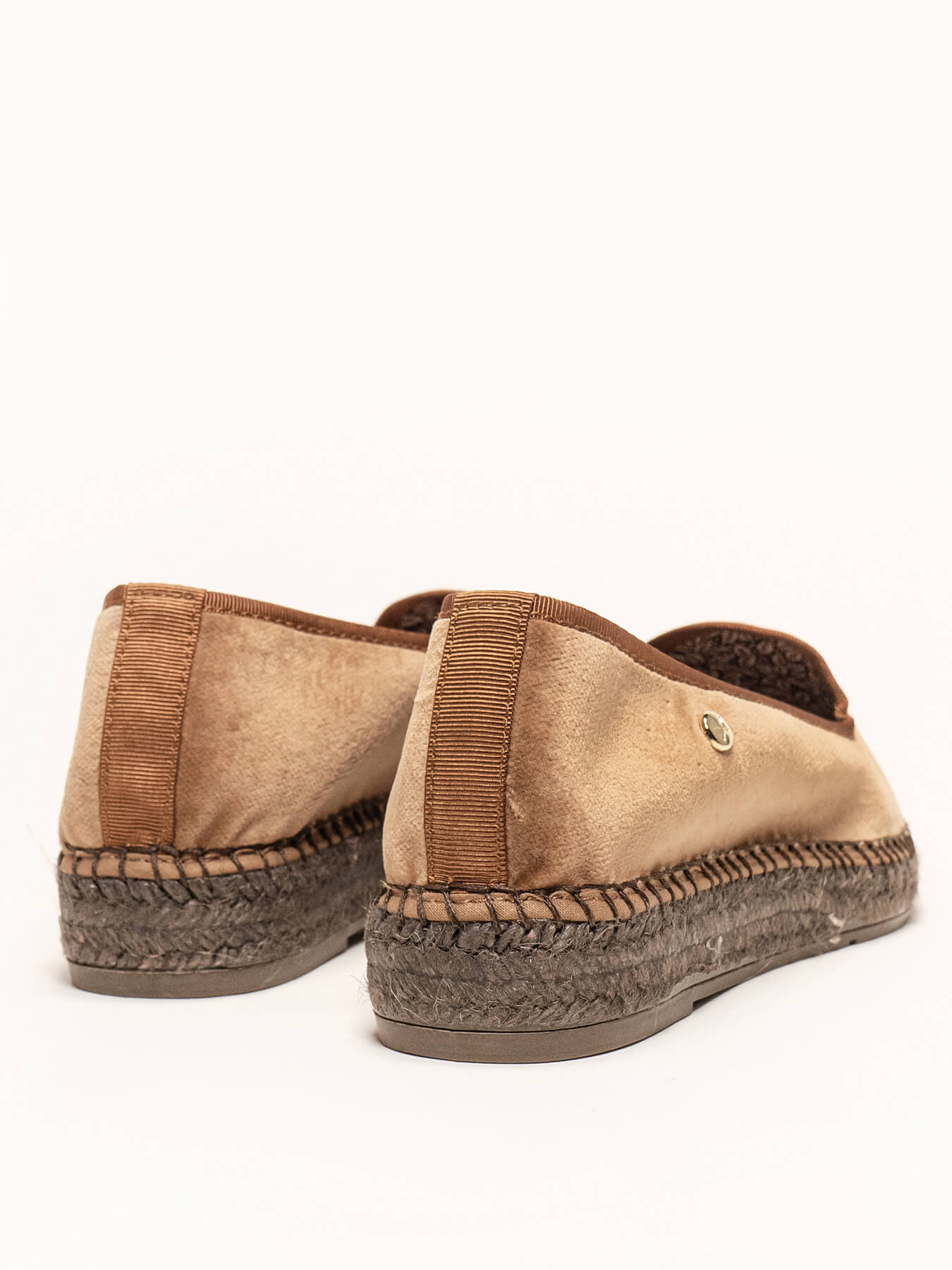 Narciso Wedge Light Brown Velvet