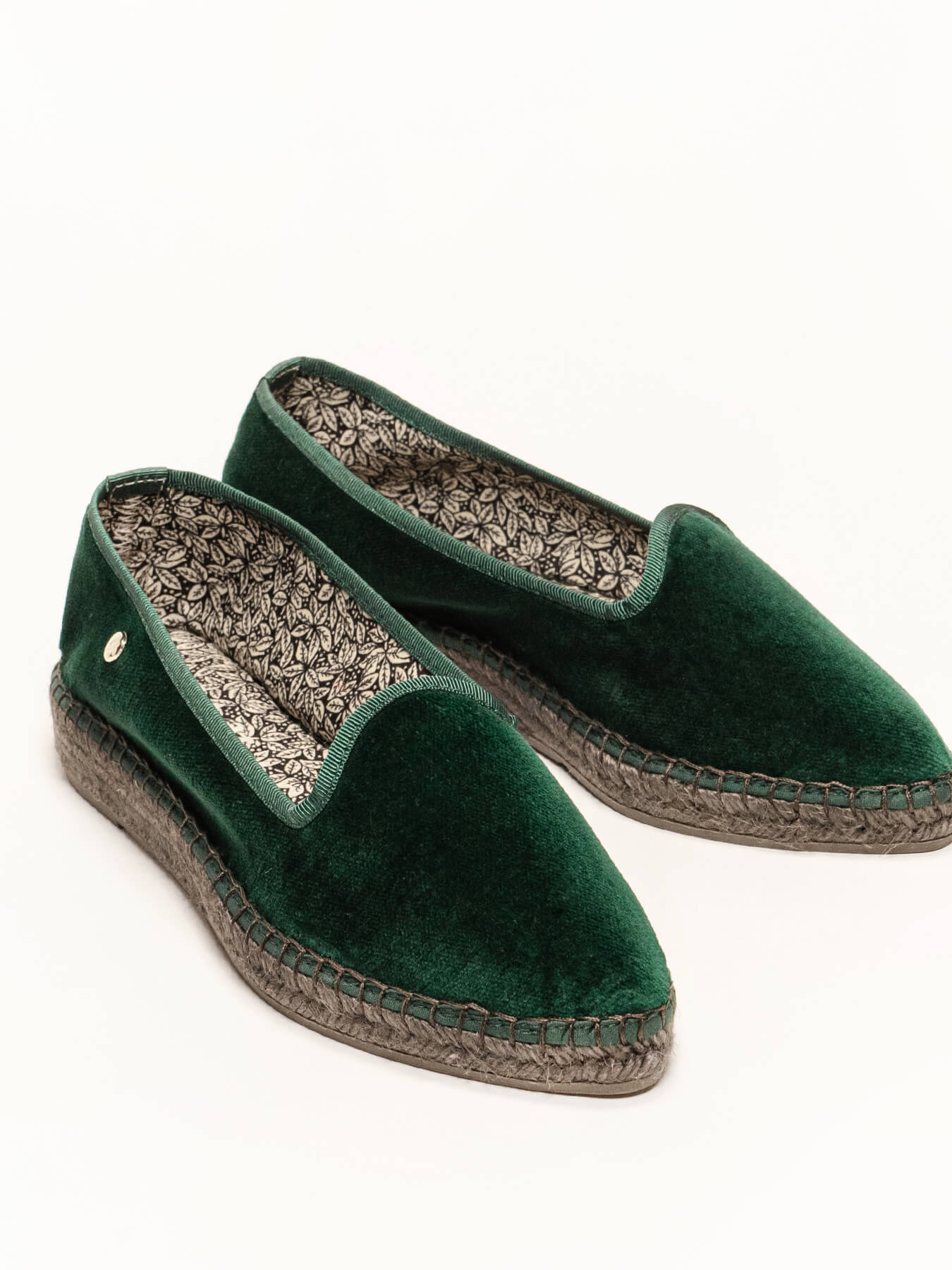 Narciso Wedge Dark Green Velvet