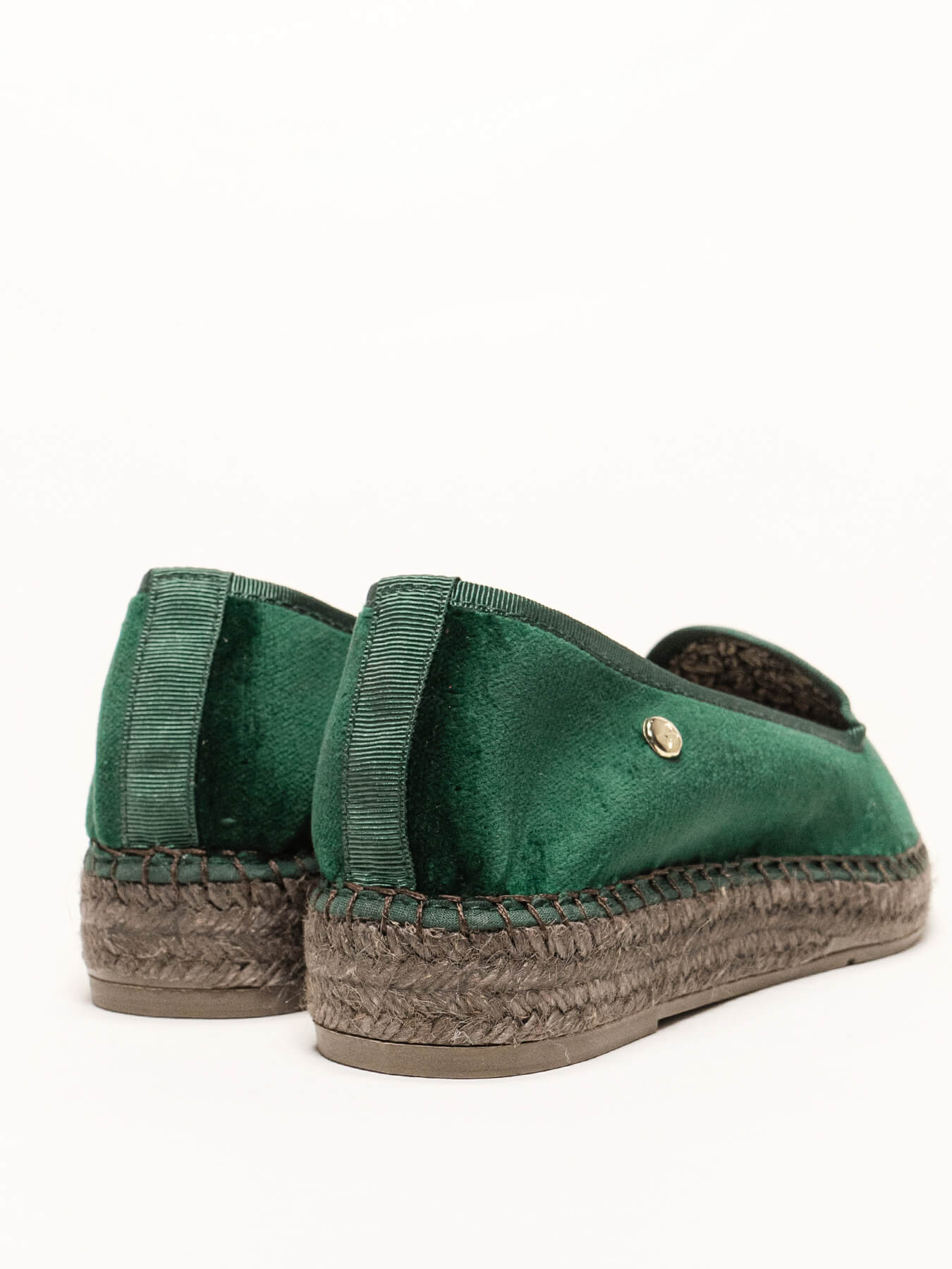 Narciso Wedge Dark Green Velvet