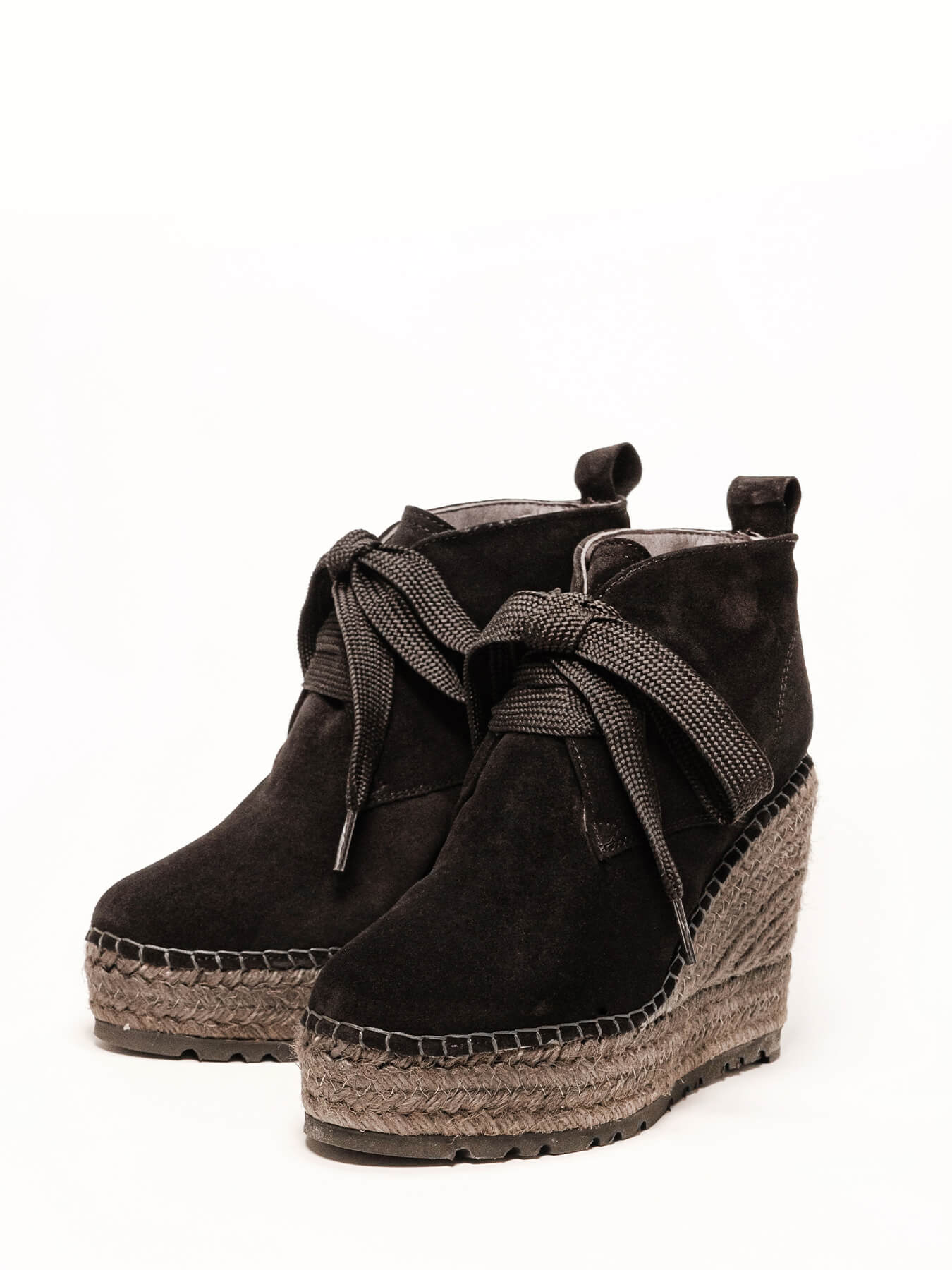 Nogal High Wedge Black