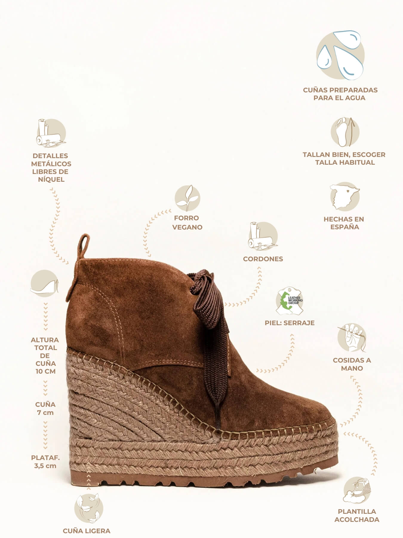 Nogal Compensée Haute Marrron