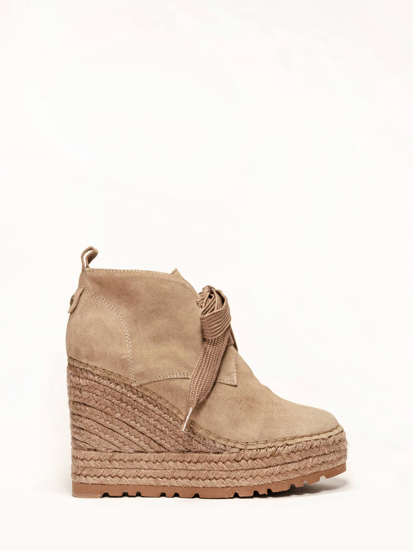 Nogal High Wedge Taupe