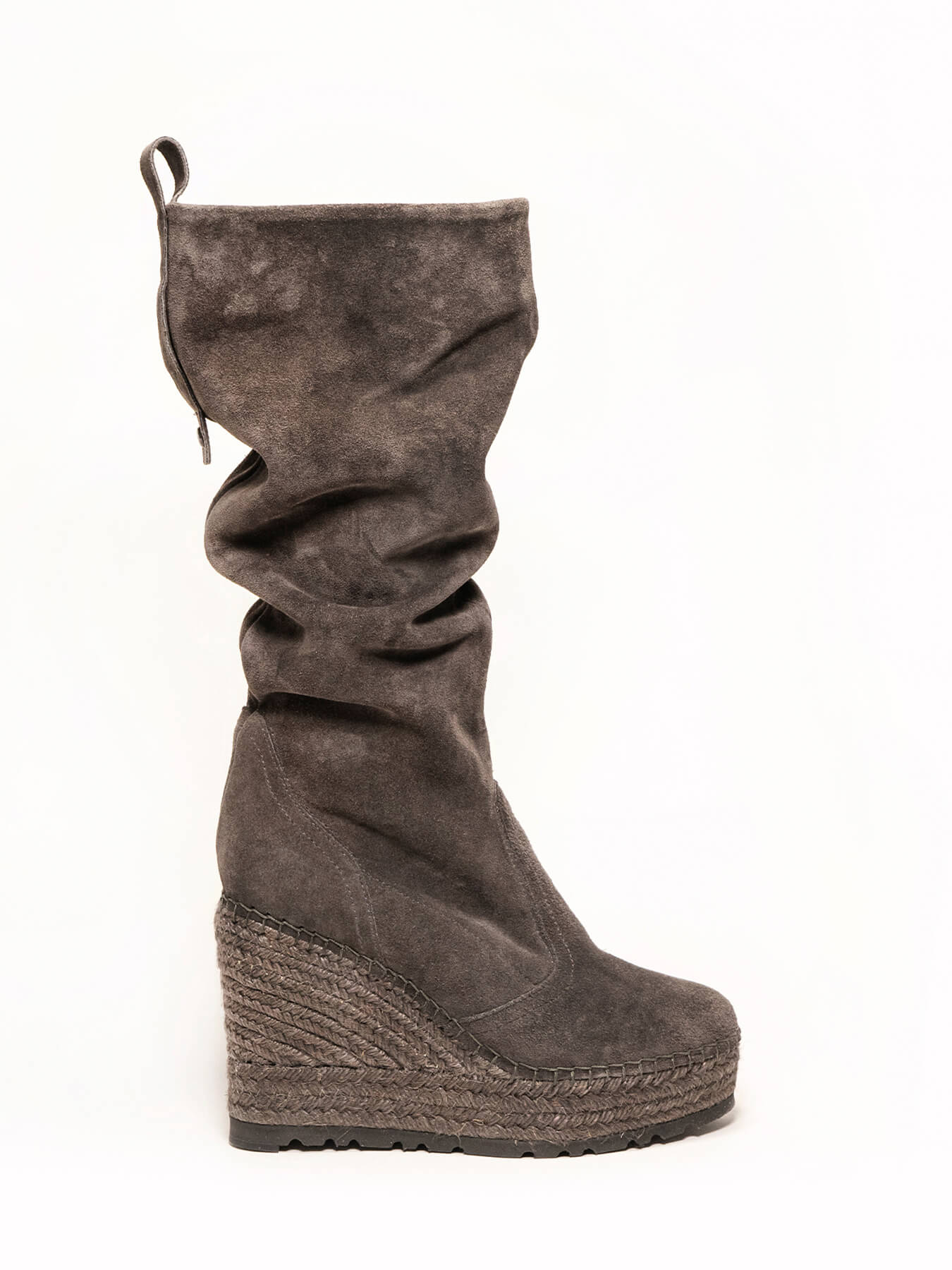 Olivo Zipper High Wedge Dark Gray