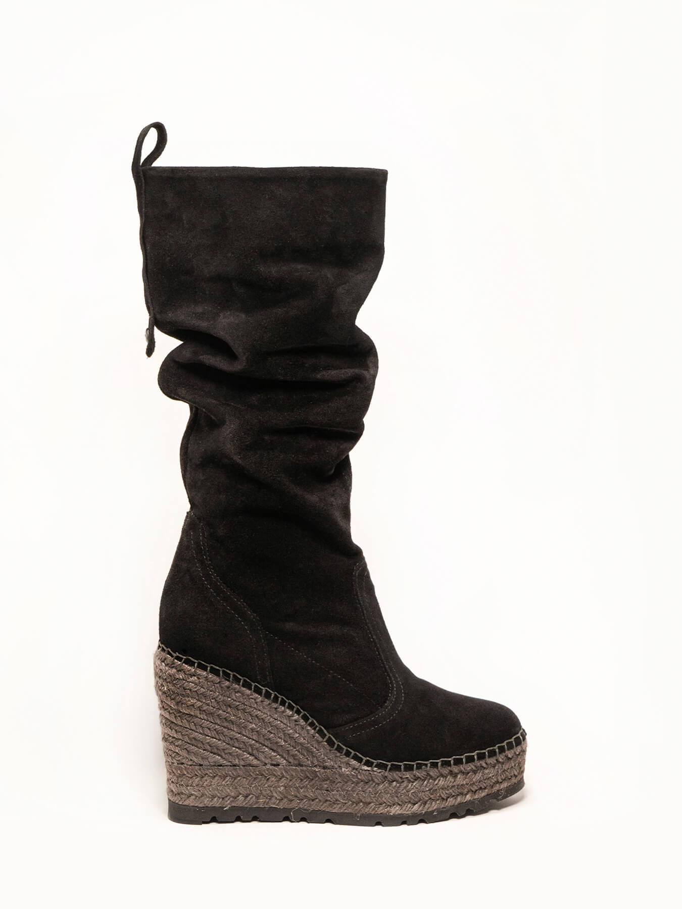 Olivo Zipper High Wedge Black