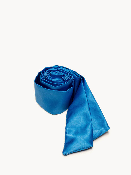 Scarf Blue Satin 