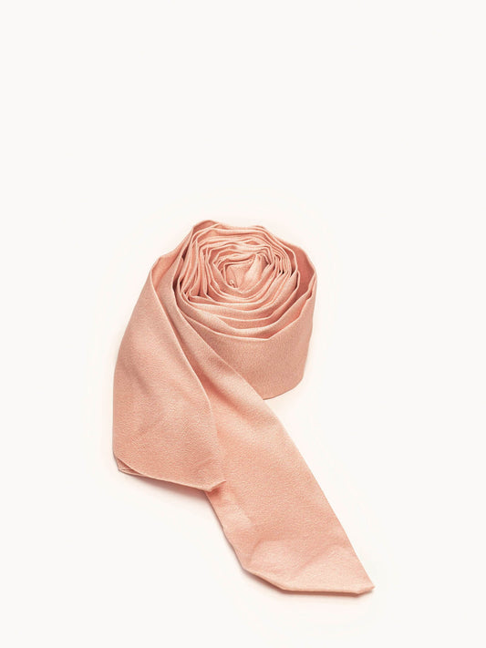 Foulard Satin Lisse Orange Clair