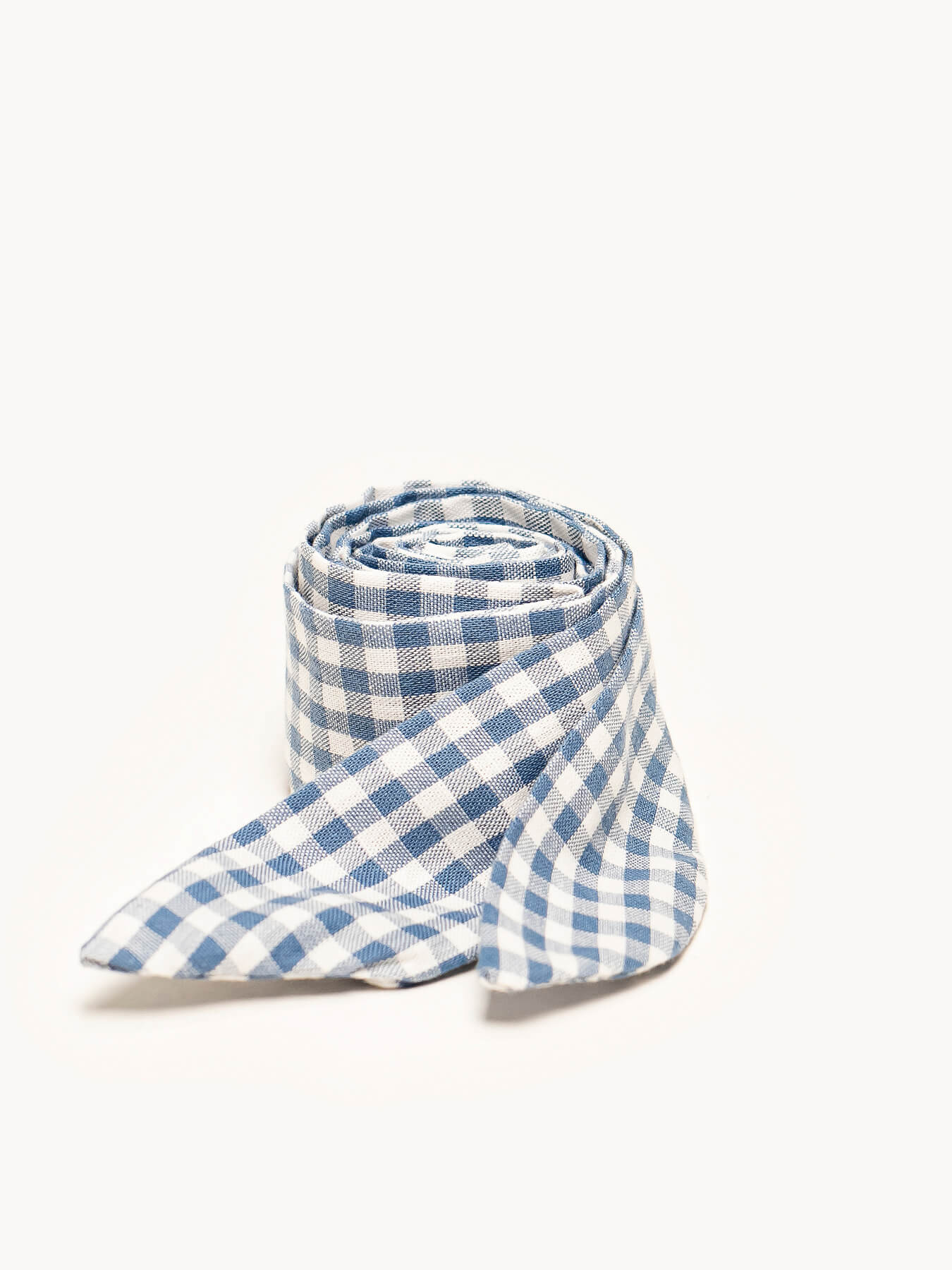 Foulard Vichy Bleu Denim