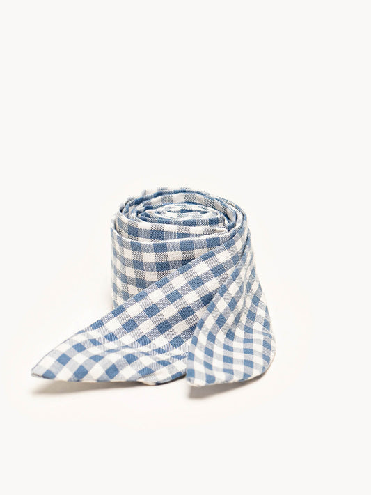 Scarf Denim Blue Vichy