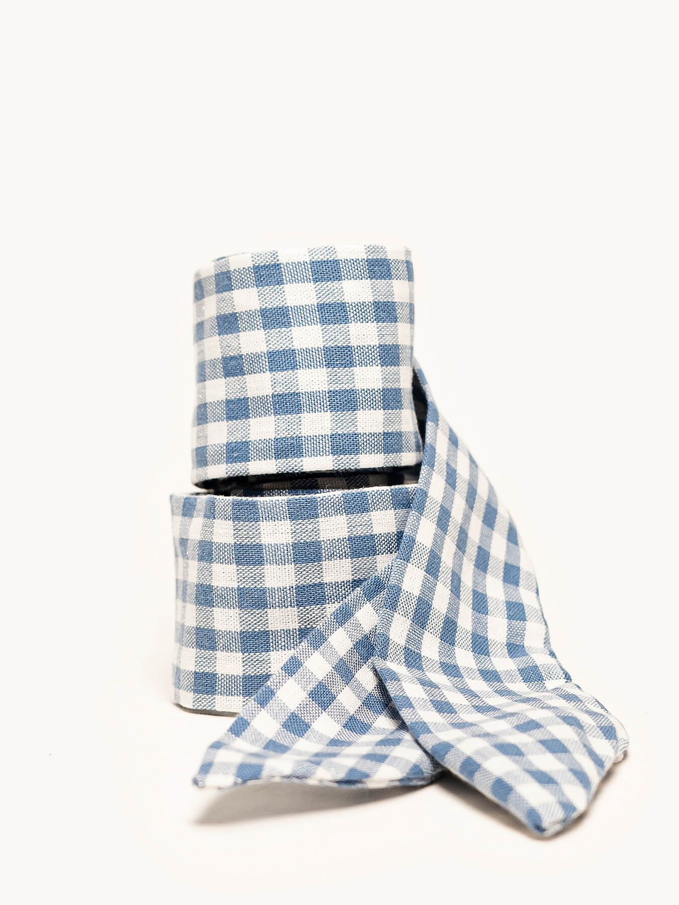 Foulard Vichy Bleu Denim