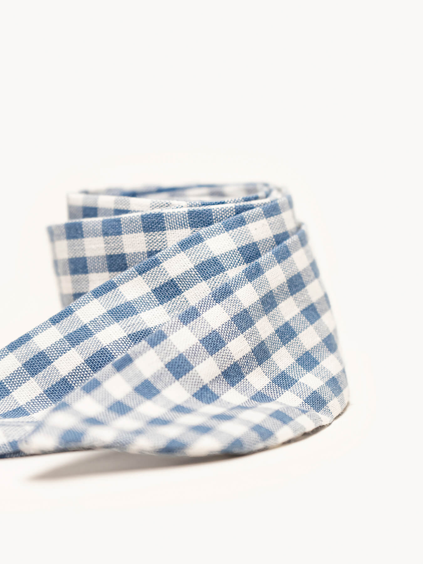 Foulard Vichy Bleu Denim
