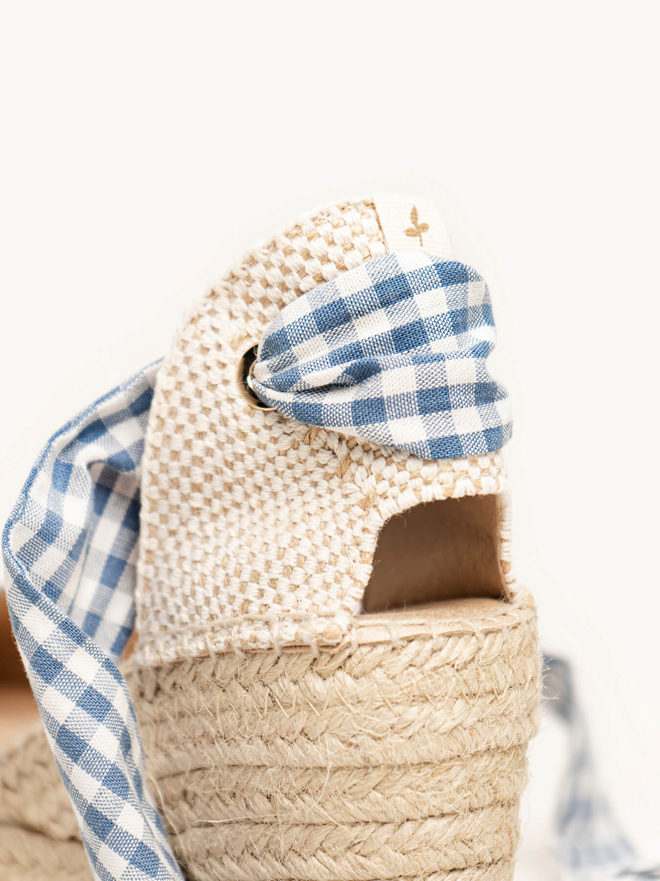 Foulard Vichy Bleu Denim