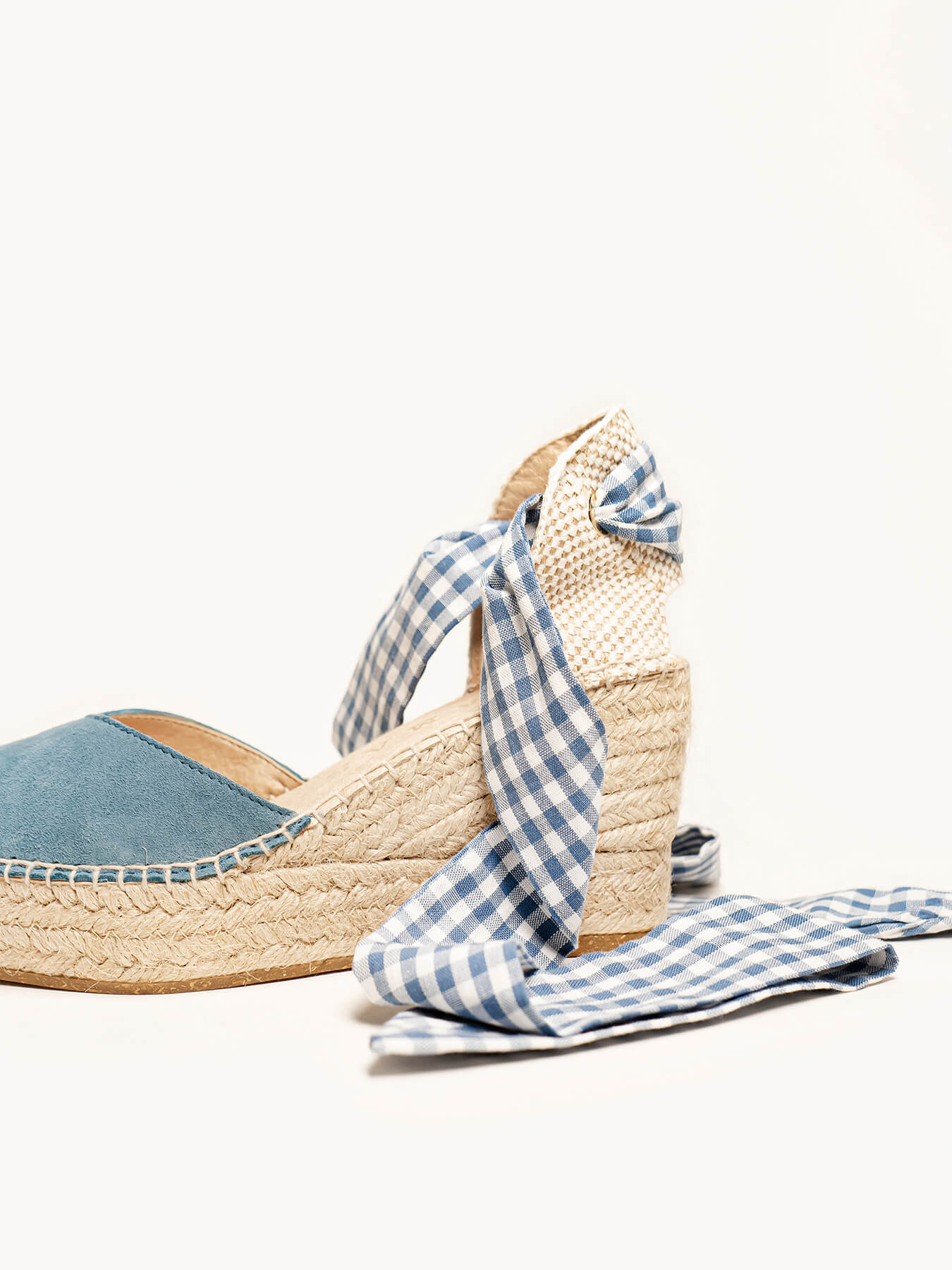 Foulard Vichy Bleu Denim