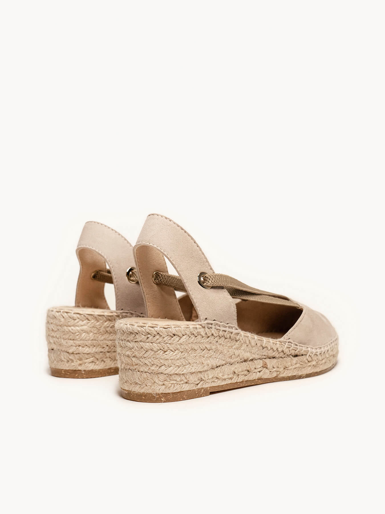 Petunia Low Wedge Suede Stone