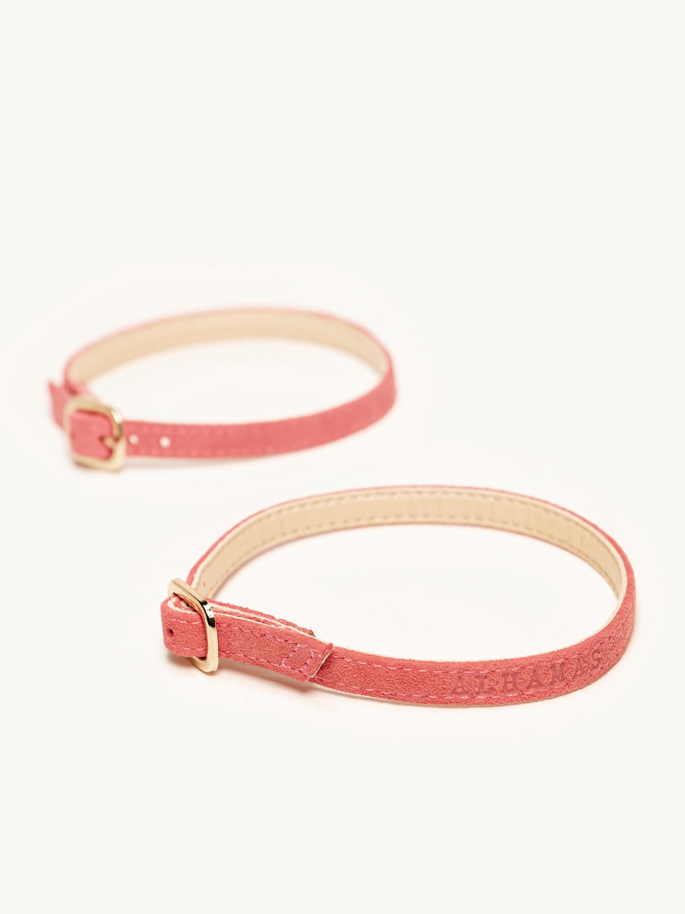 Pulsera Ante Rosa Oscuro