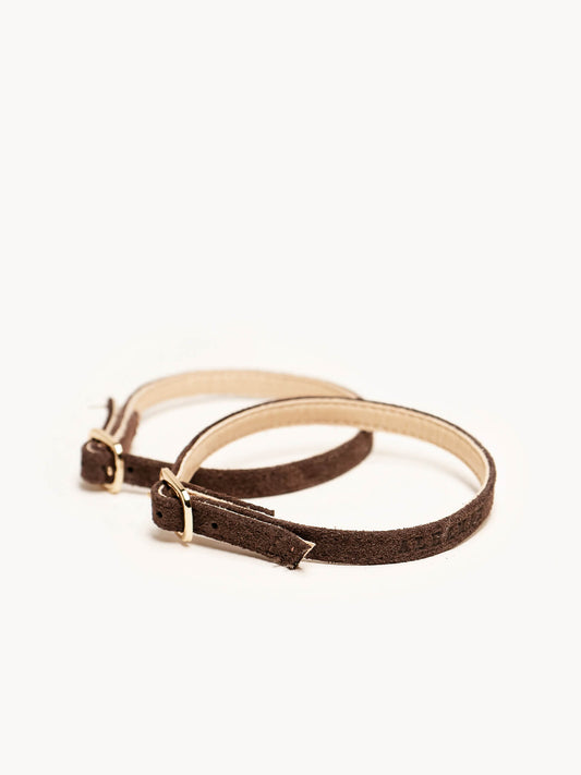 Pulsera Serraje Marrón Oscuro