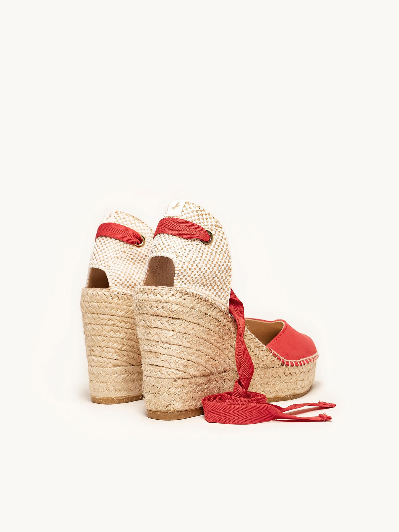 Romero 10 cm Wedge Suede Red