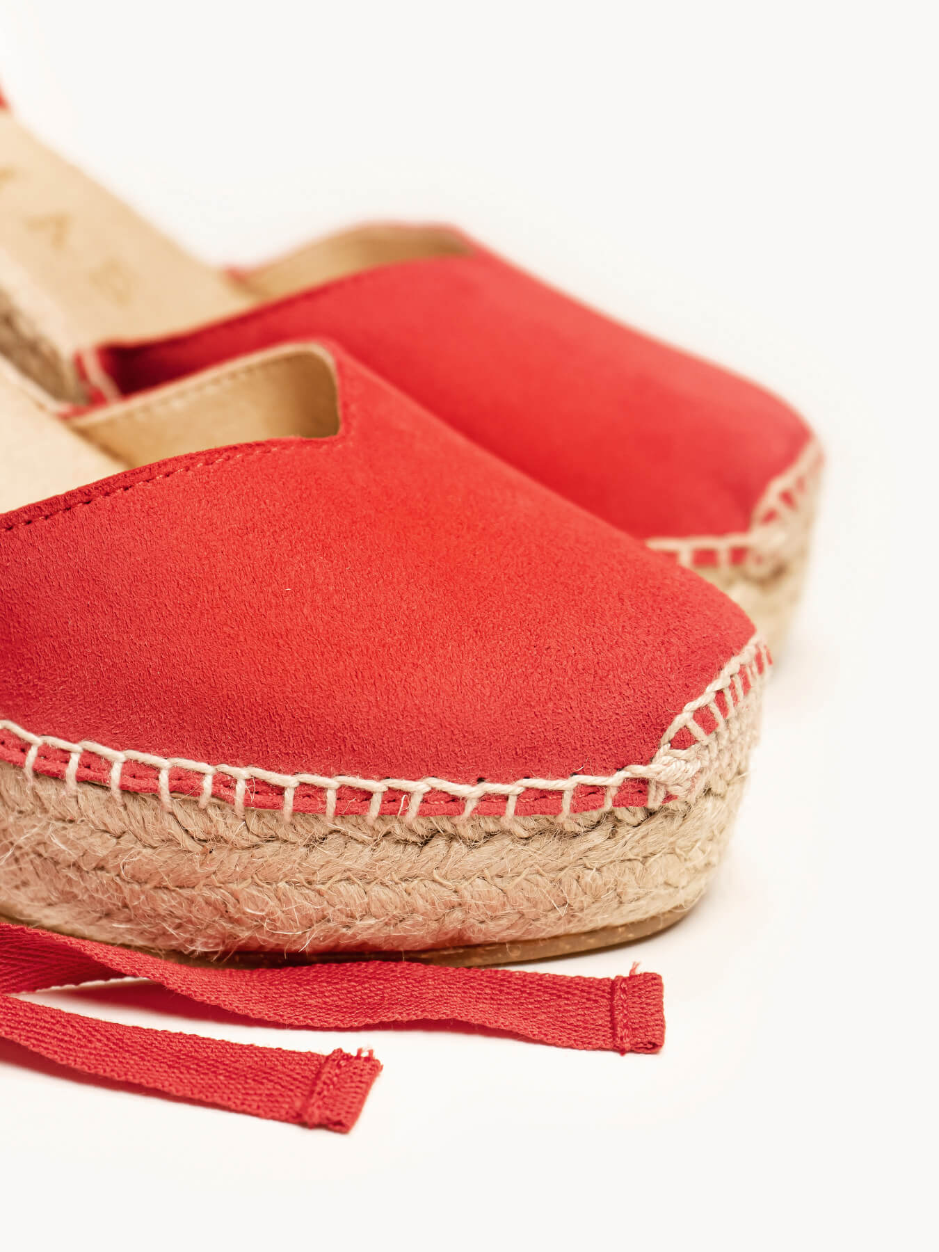 Romero 10 cm Wedge Suede Red
