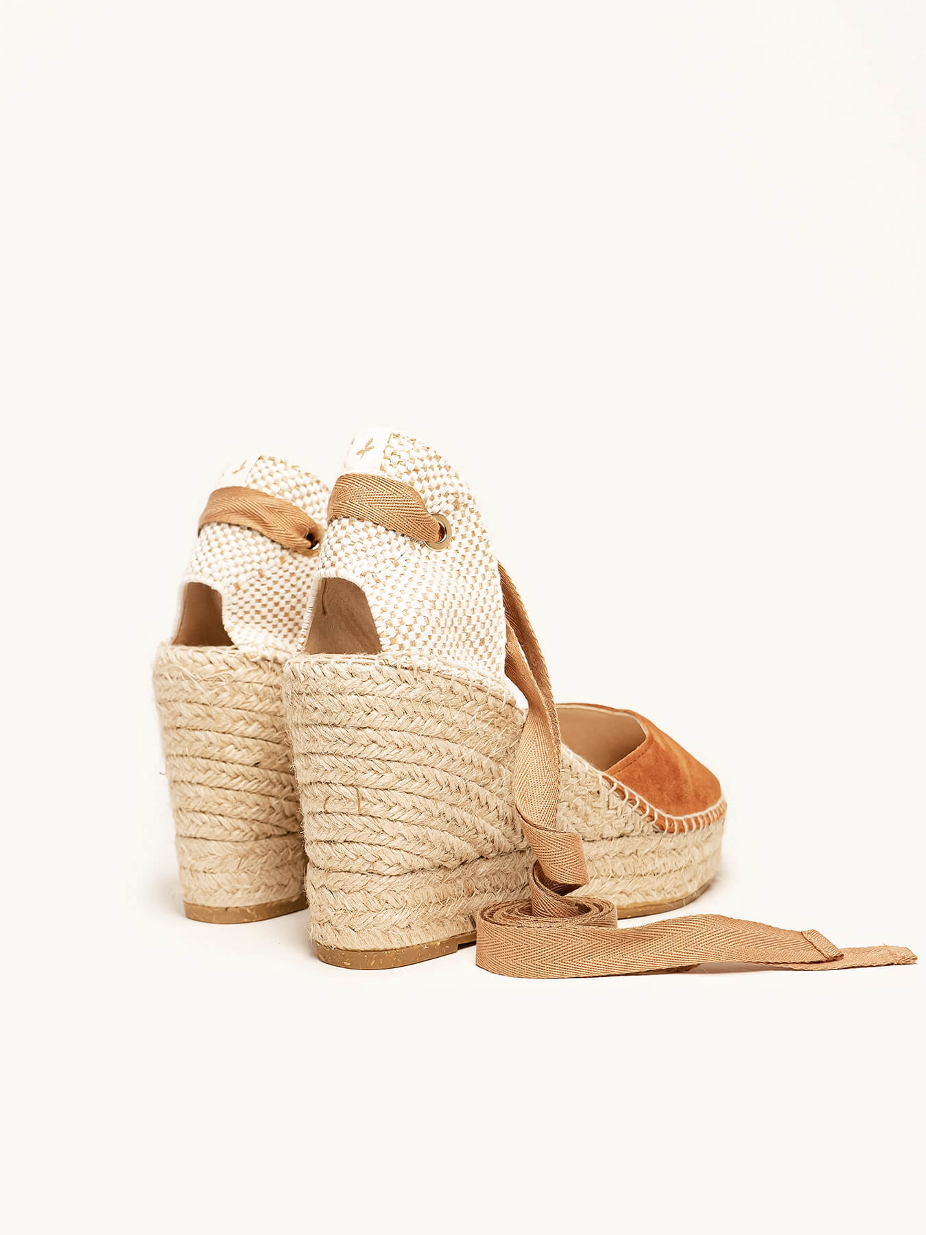 Romero 10 cm Wedge Suede Brown