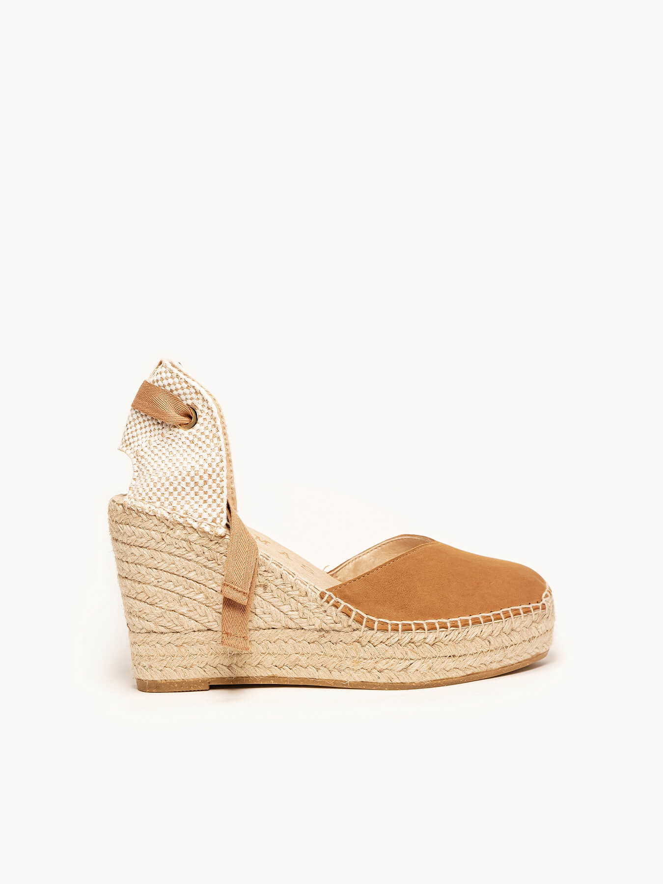 Romero Cuña Alta Ante Marron Claro