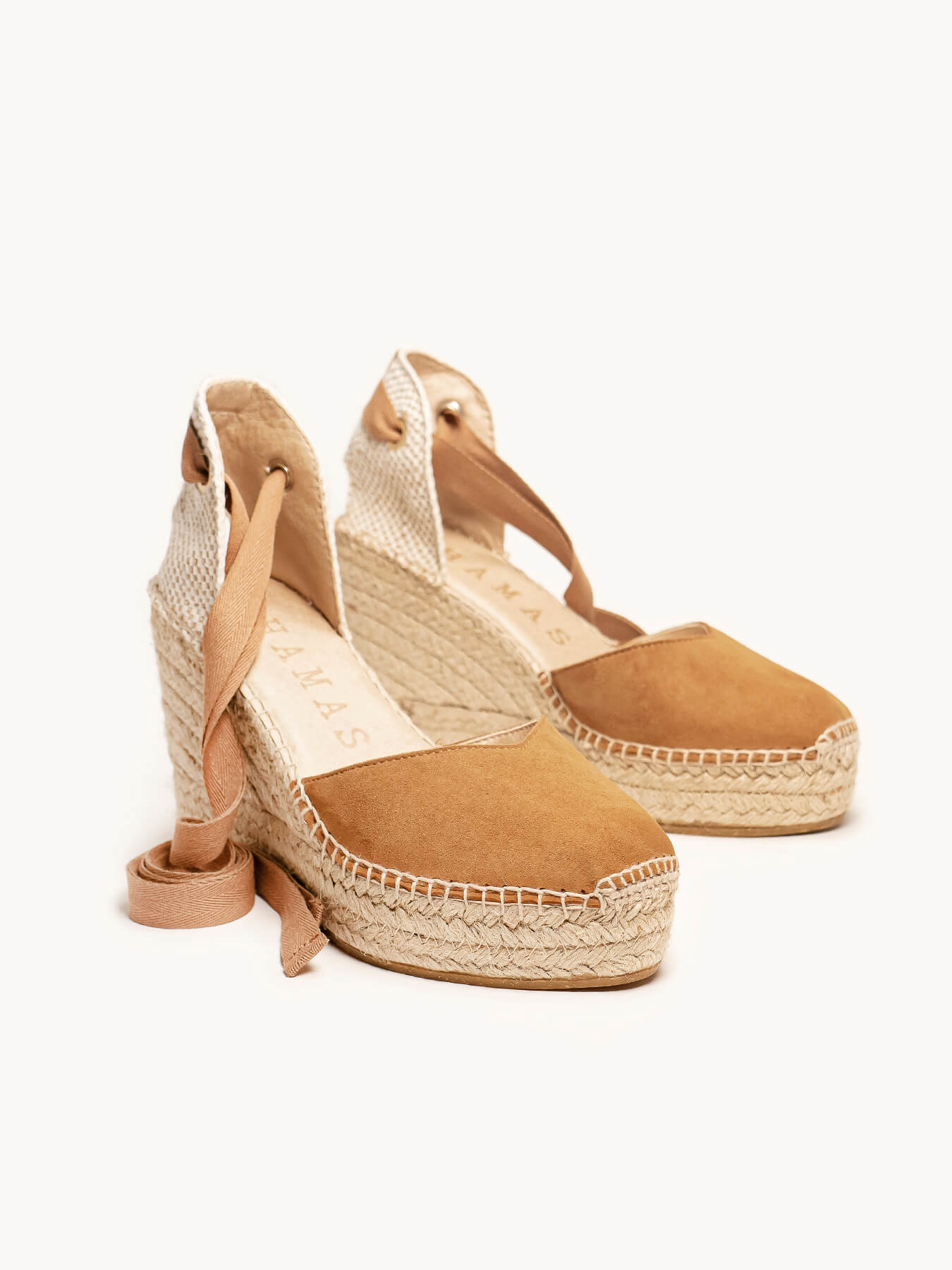 Romero Cuña Alta Ante Marron Claro