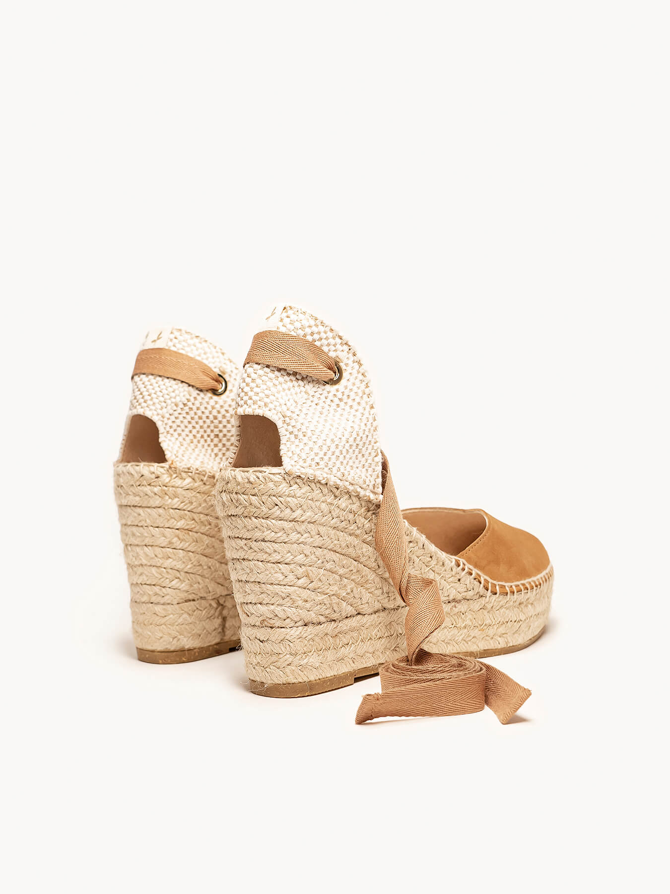 Romero Cuña Alta Ante Marron Claro