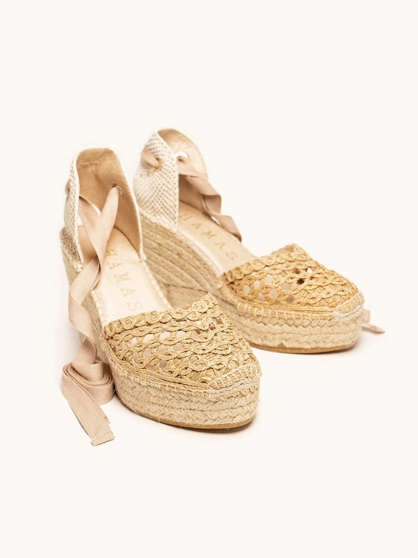 Romero 10 cm Wedge Raffia Natural