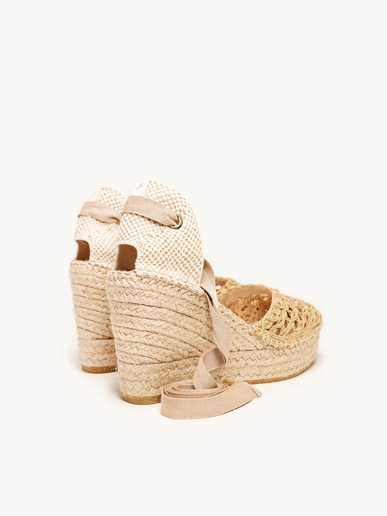 Romero 10 cm Wedge Raffia Natural