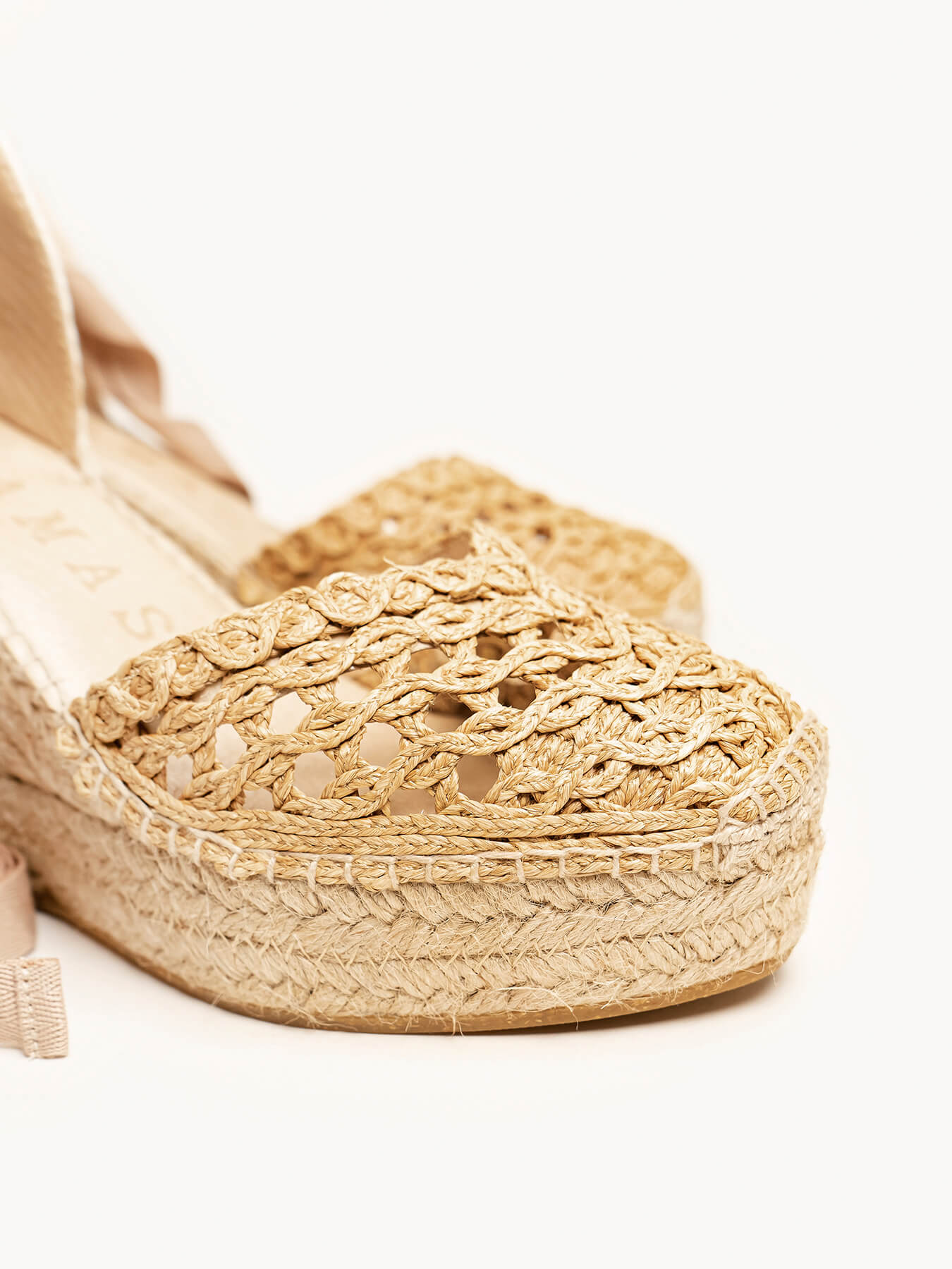 Romero 10 cm Wedge Raffia Natural