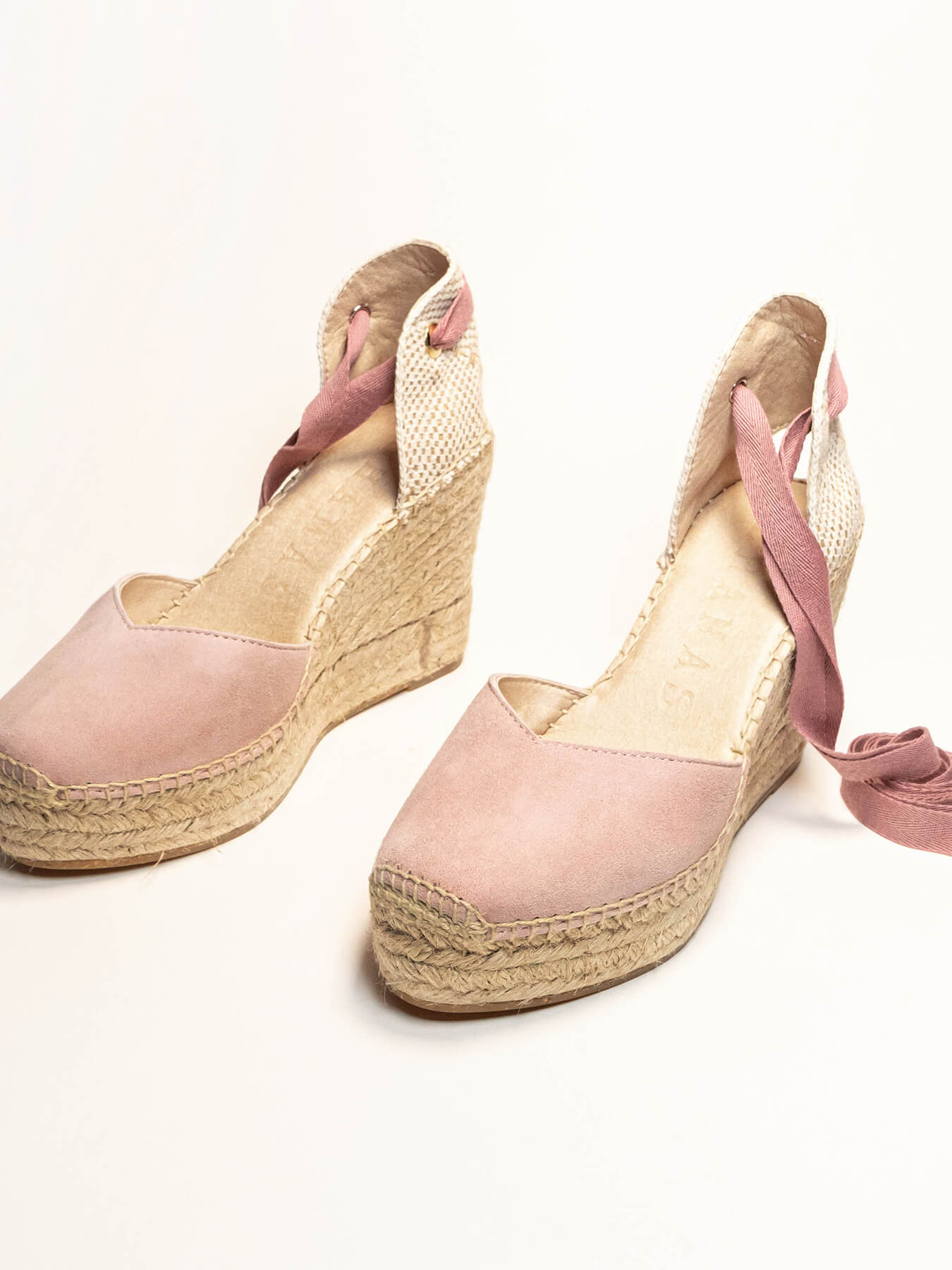 Pack Espadrille Cunha Espadrilles Rosa Claro + Cachecol Flores Rosa Claro