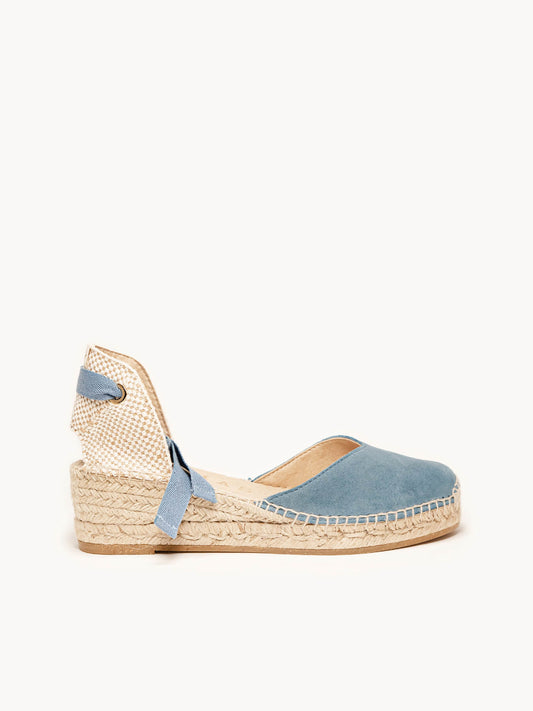 Romero Cuña Baja Ante Azul Jeans