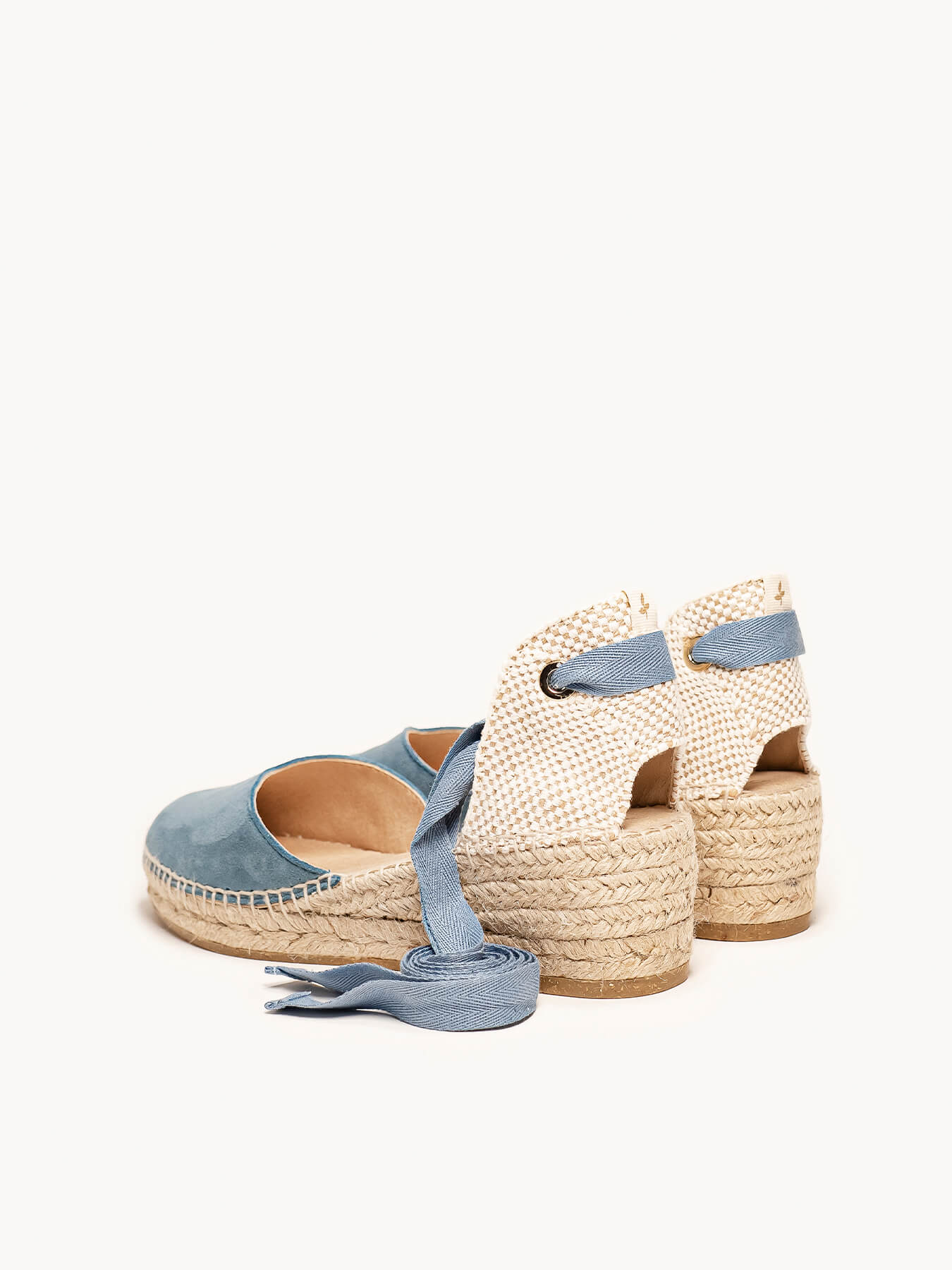 Romero Cuña Baja Ante Azul Jeans