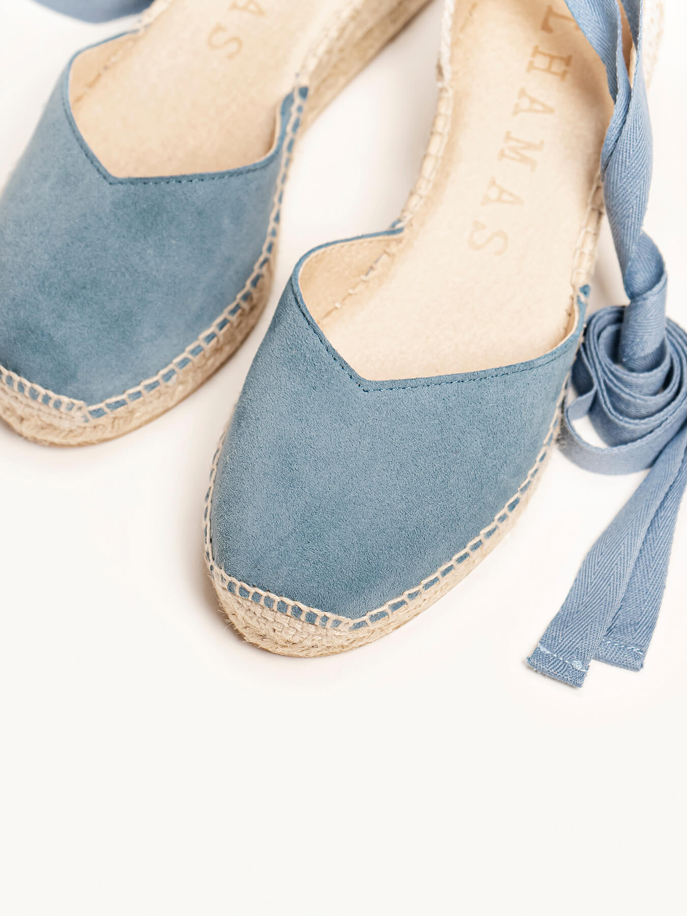 Romero Cuña Baja Ante Azul Jeans