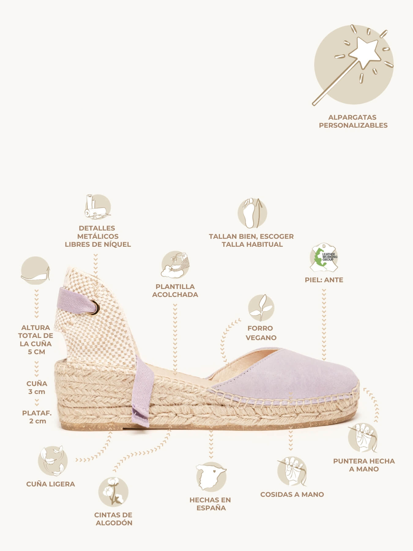 Romero Cuña Baja Ante Lila