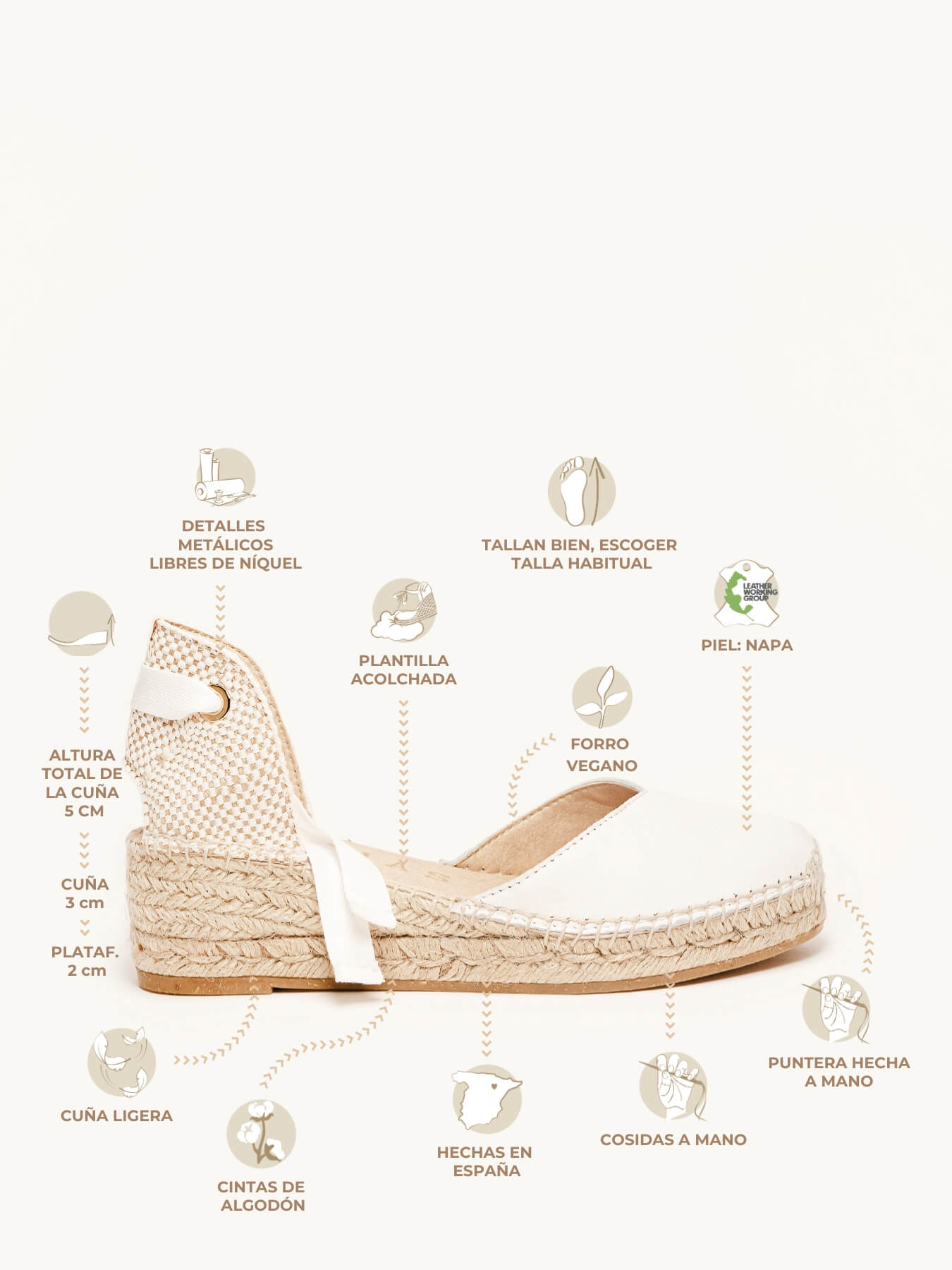 Romero Cuña Baja Napa Blanco