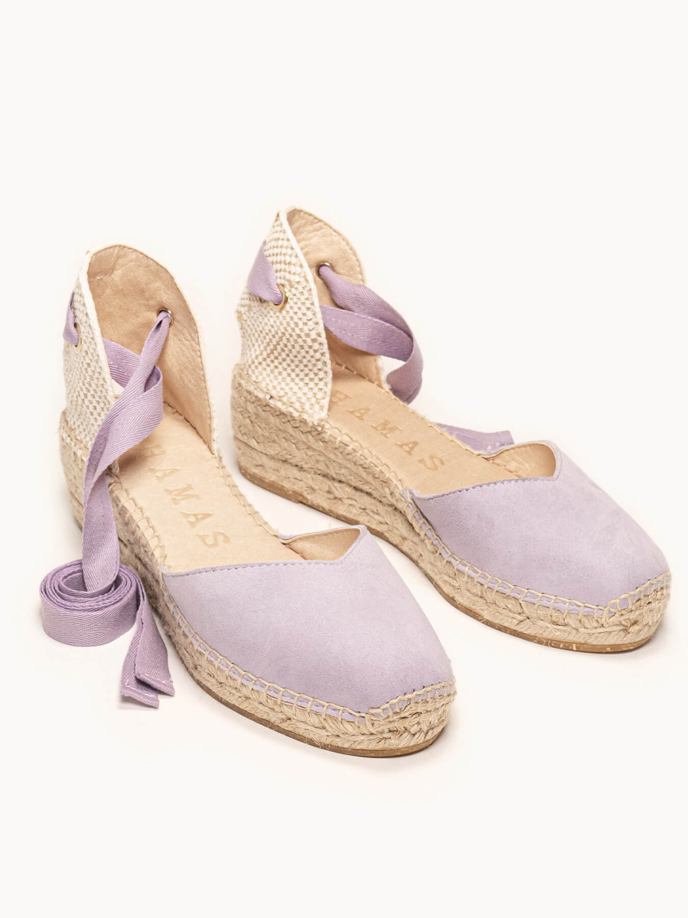 Romero Low Wedge Suede Lilac