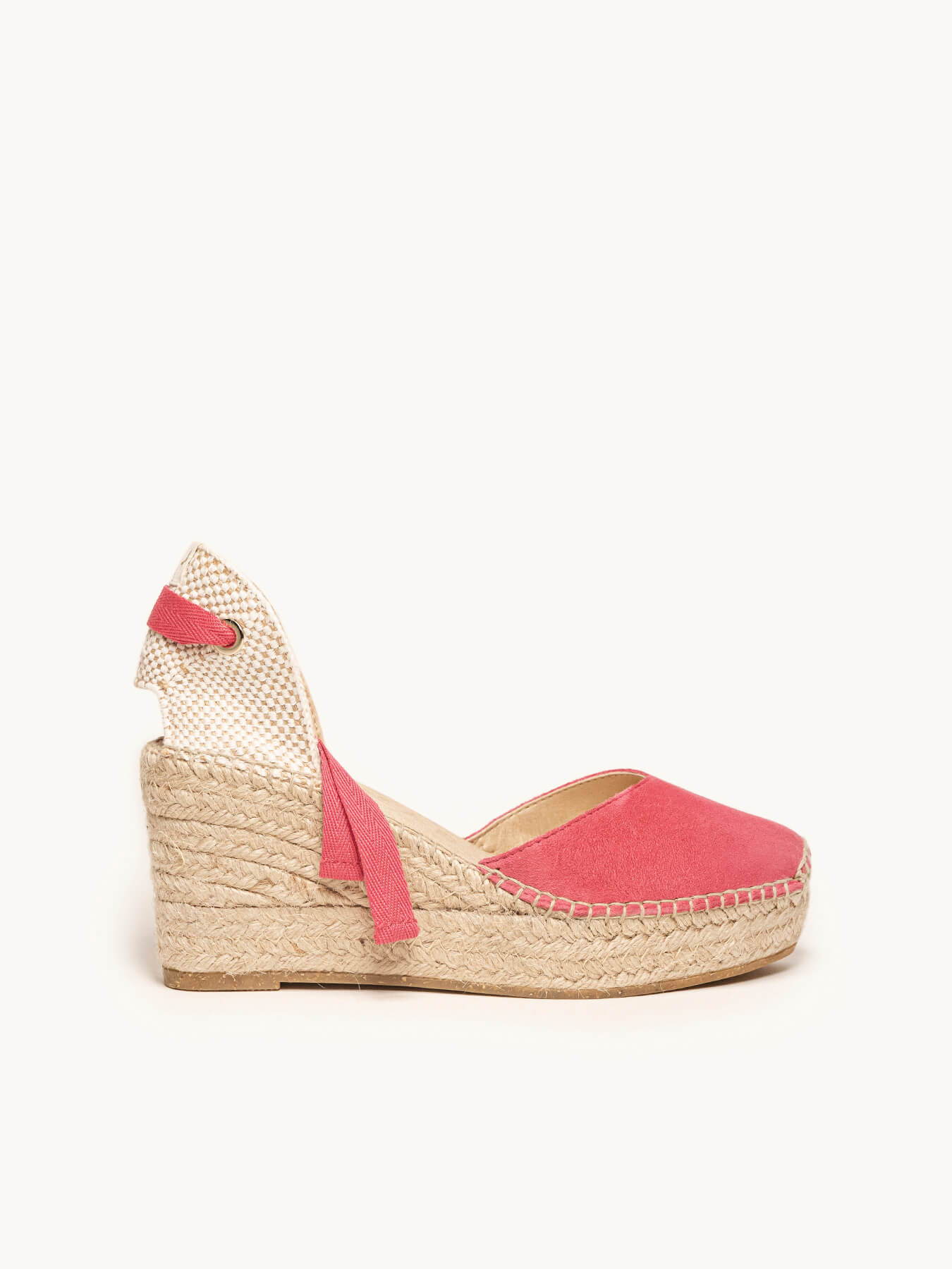 Romero Demi-plateforme Wedge Medium Daim Plateforme Daim Rose Fuchsia