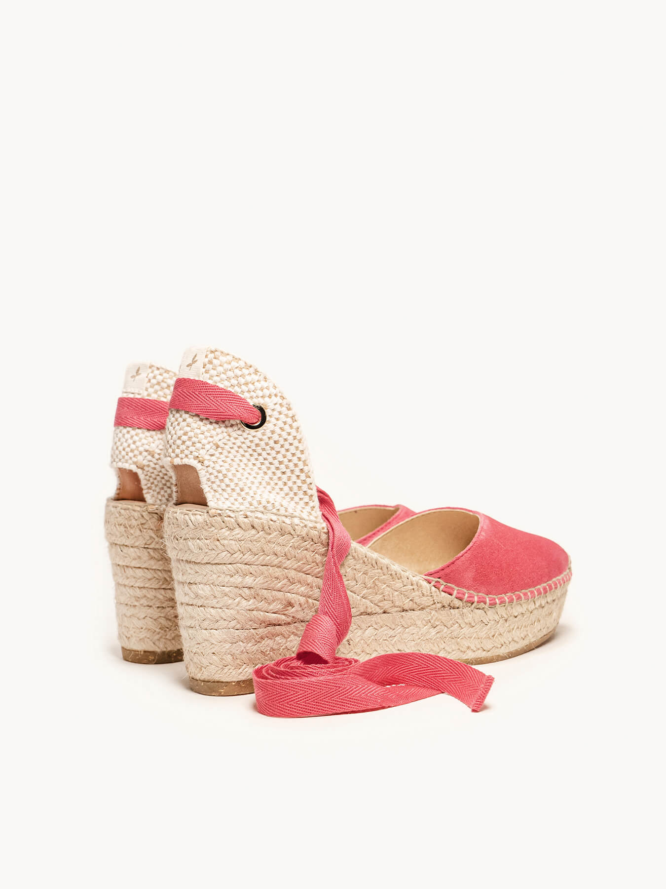 Romero Demi-plateforme Wedge Medium Daim Plateforme Daim Rose Fuchsia