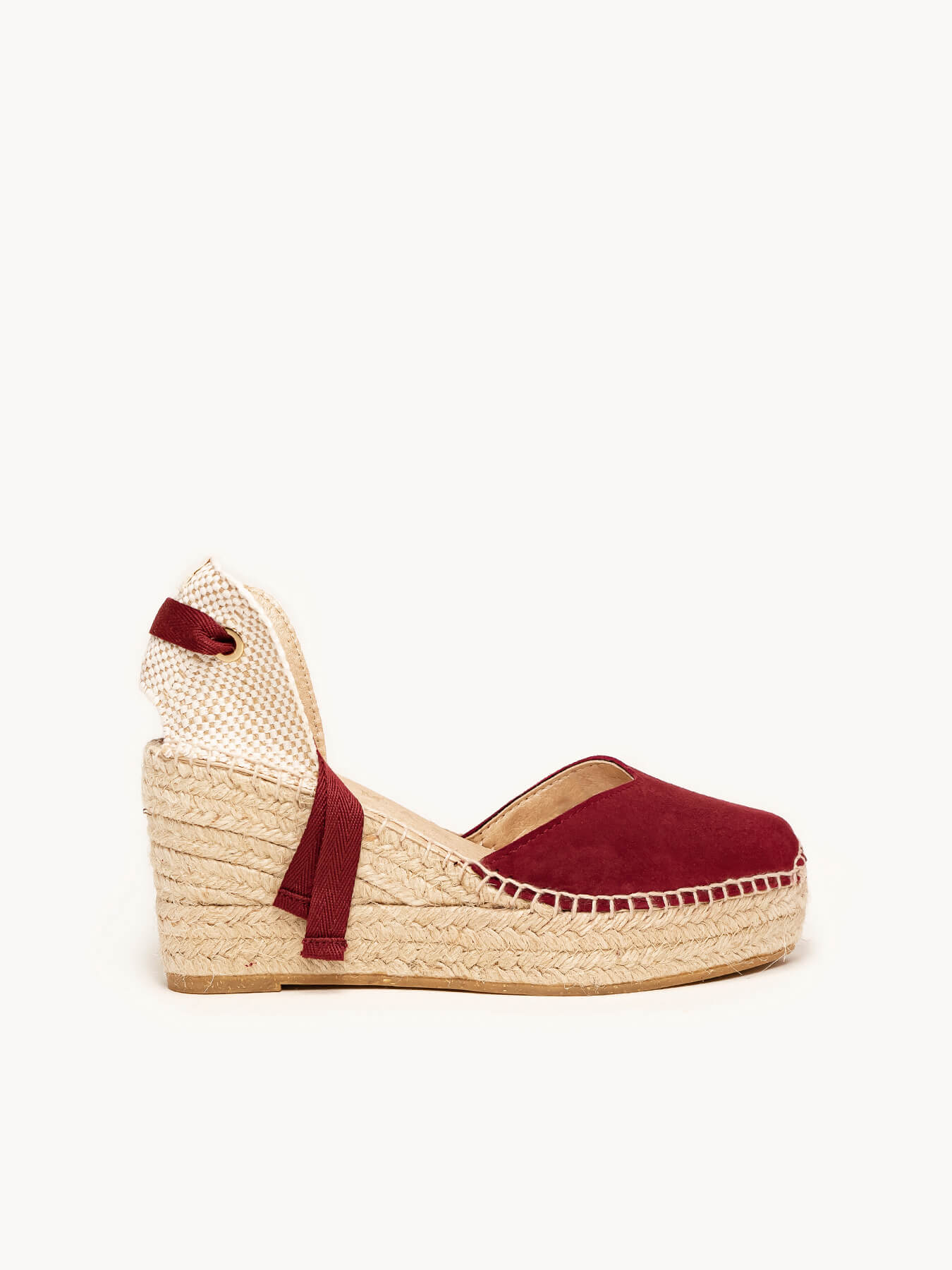 Romero Cuña Media Plataforma Ante Granate Claro