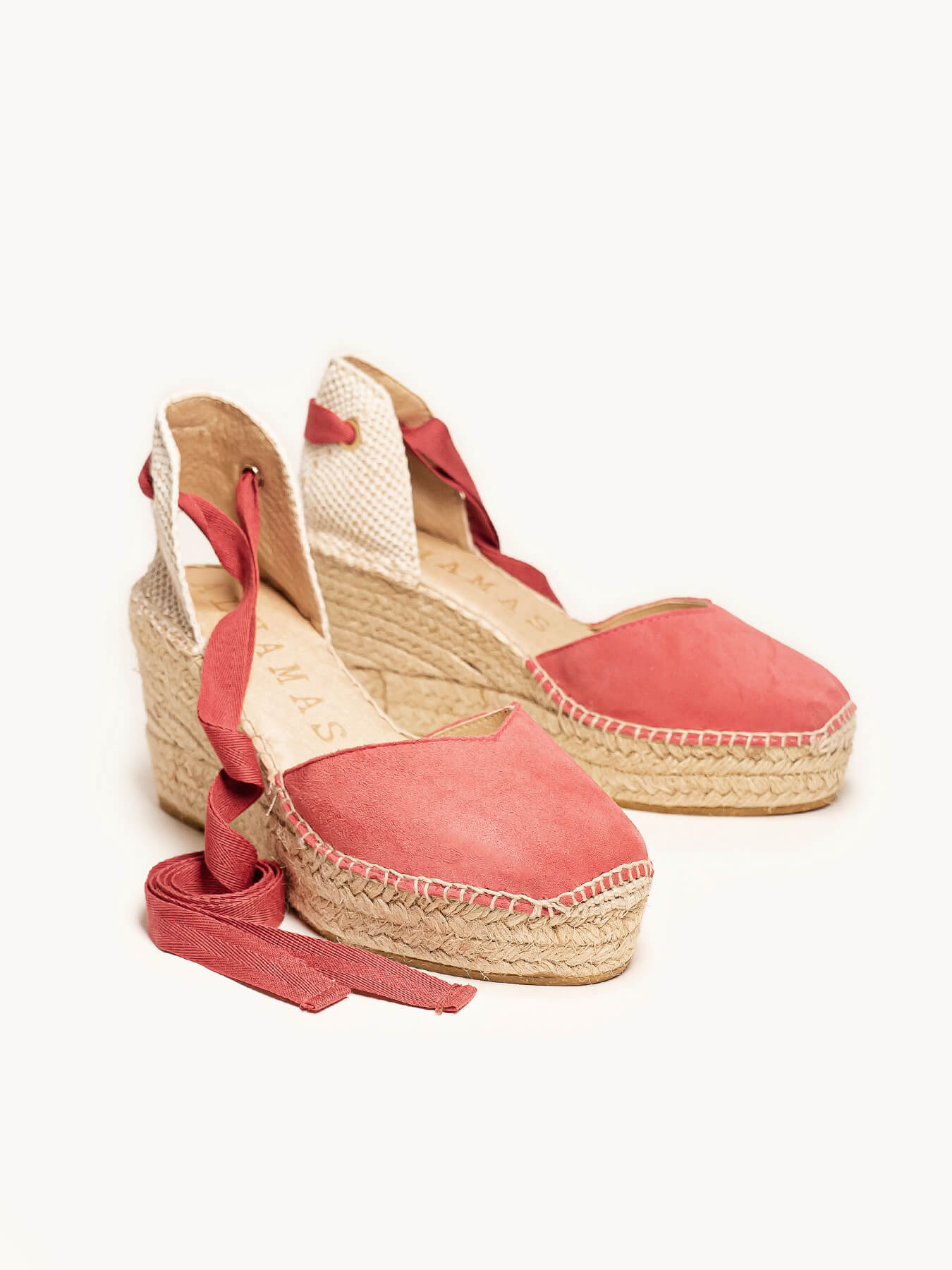 Romero Cuña Media Pataforma Ante Rosa Oscuro