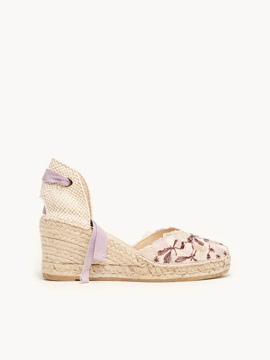 Romero Cuña Media Guipure Lila