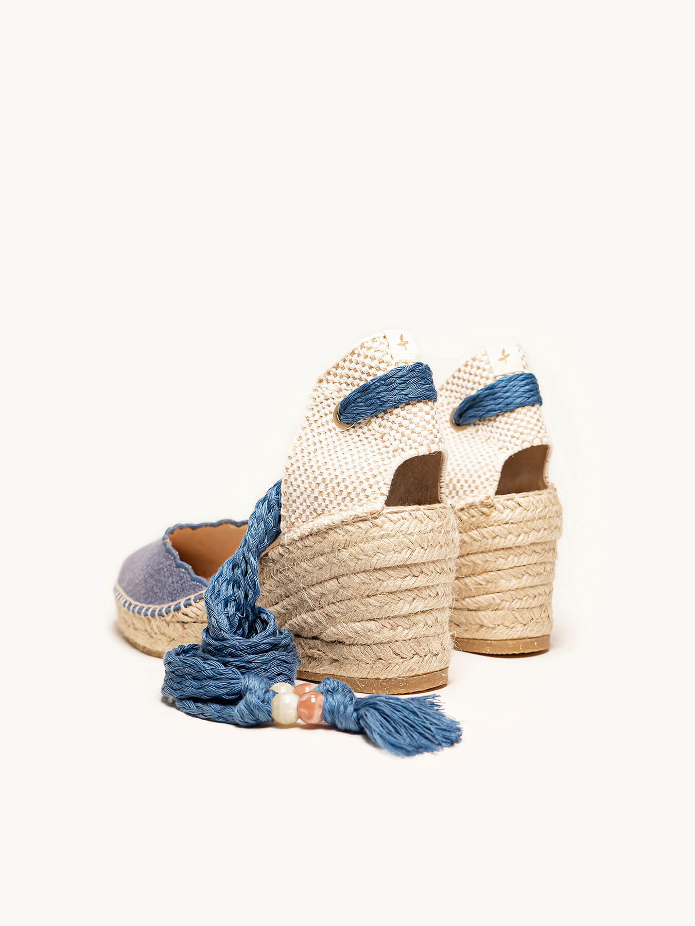 Romero Cuña Media Lino Azul Jeans