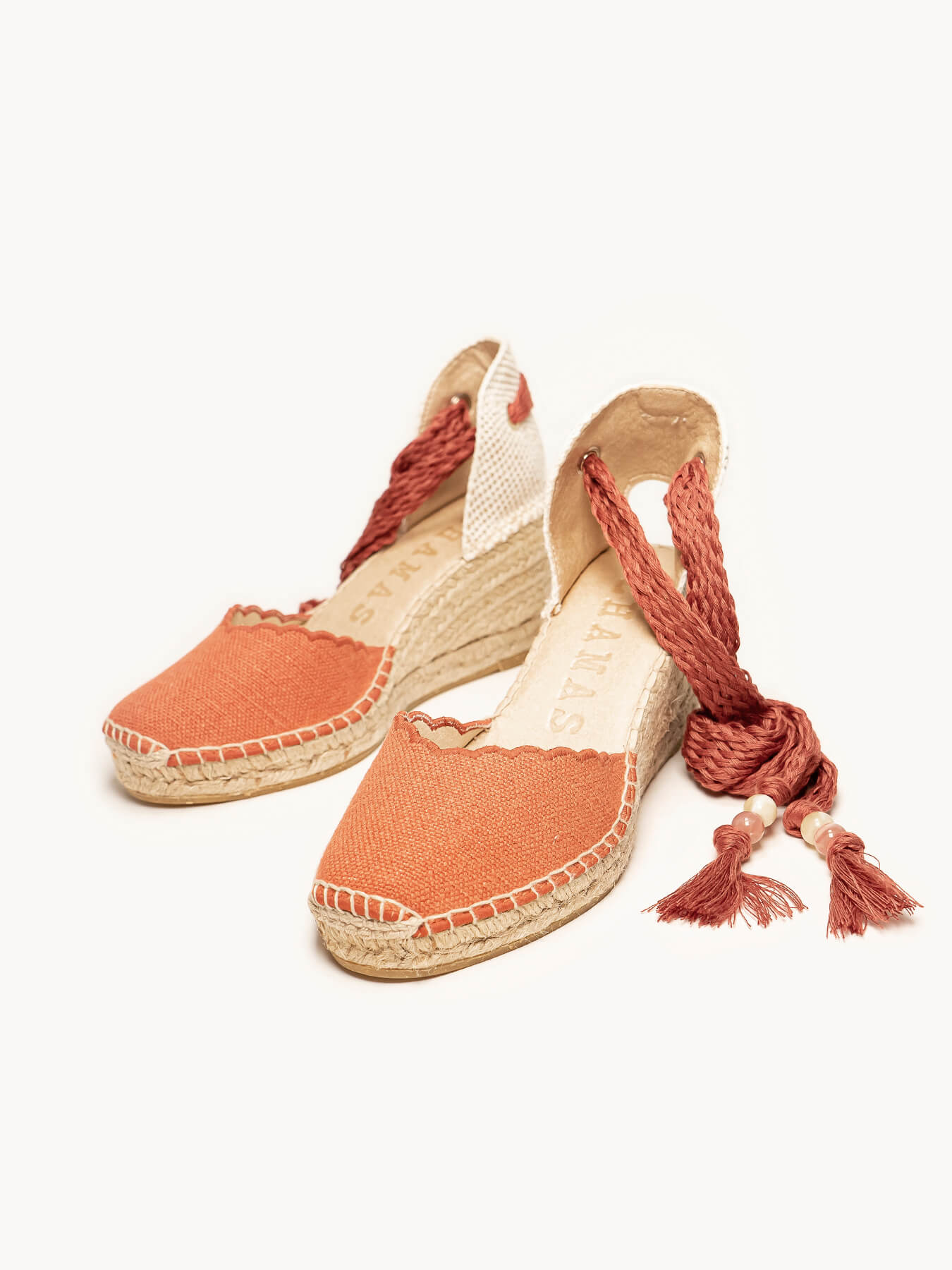 Romero Cuña Media Lino Naranja