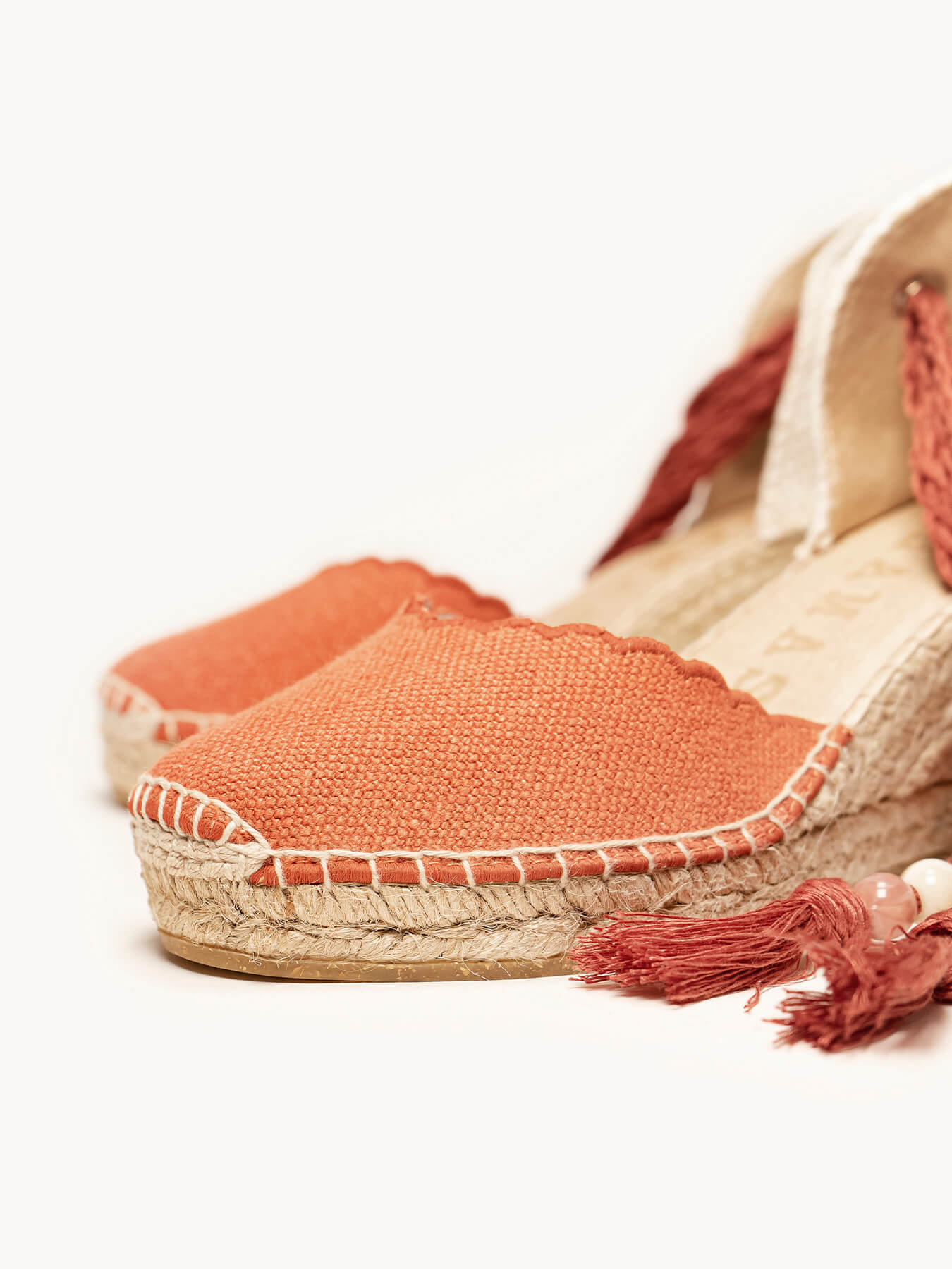 Romero Cuña Media Lino Naranja