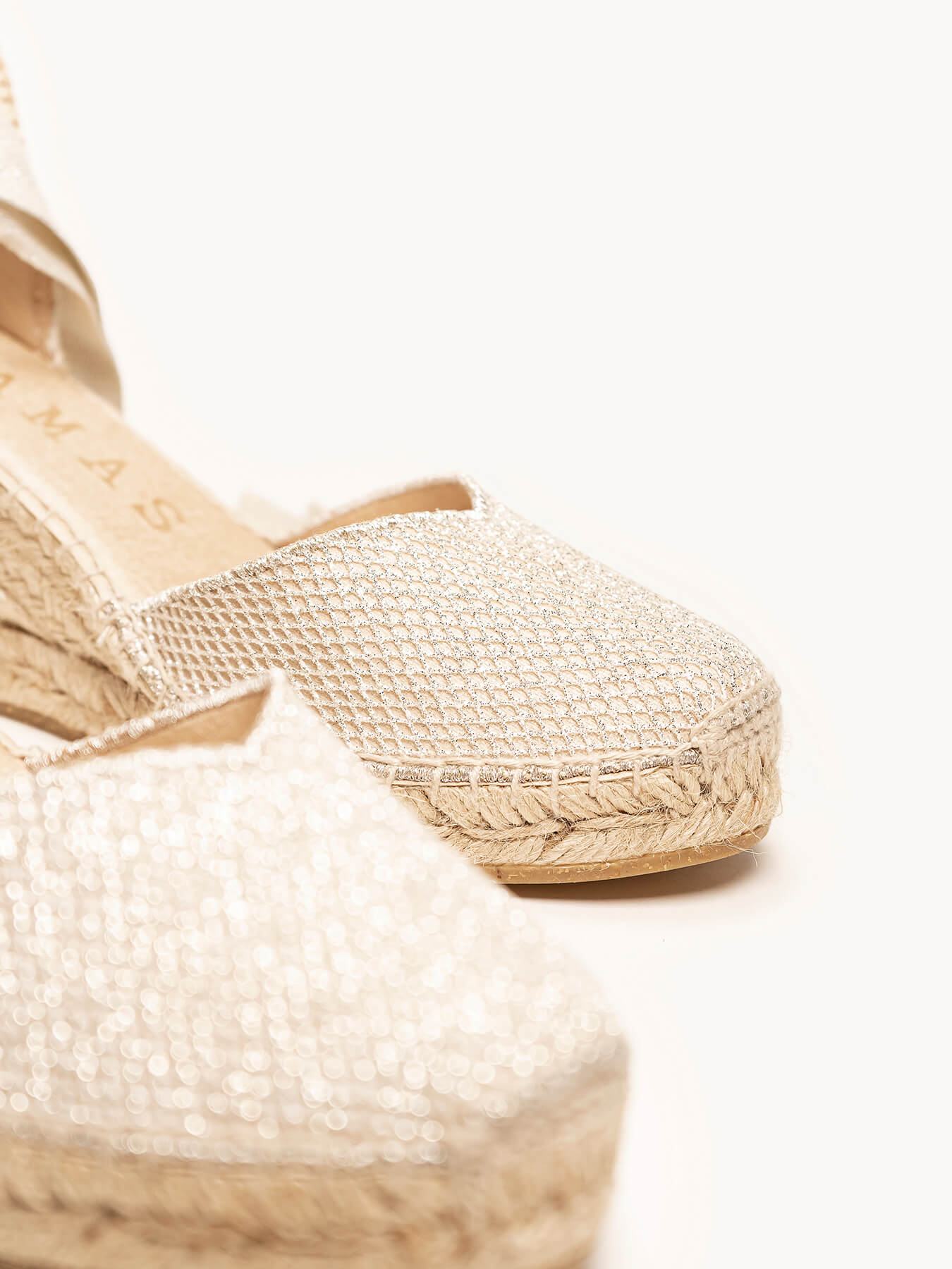 Romero Cuña Media Rejilla Brillo Plata