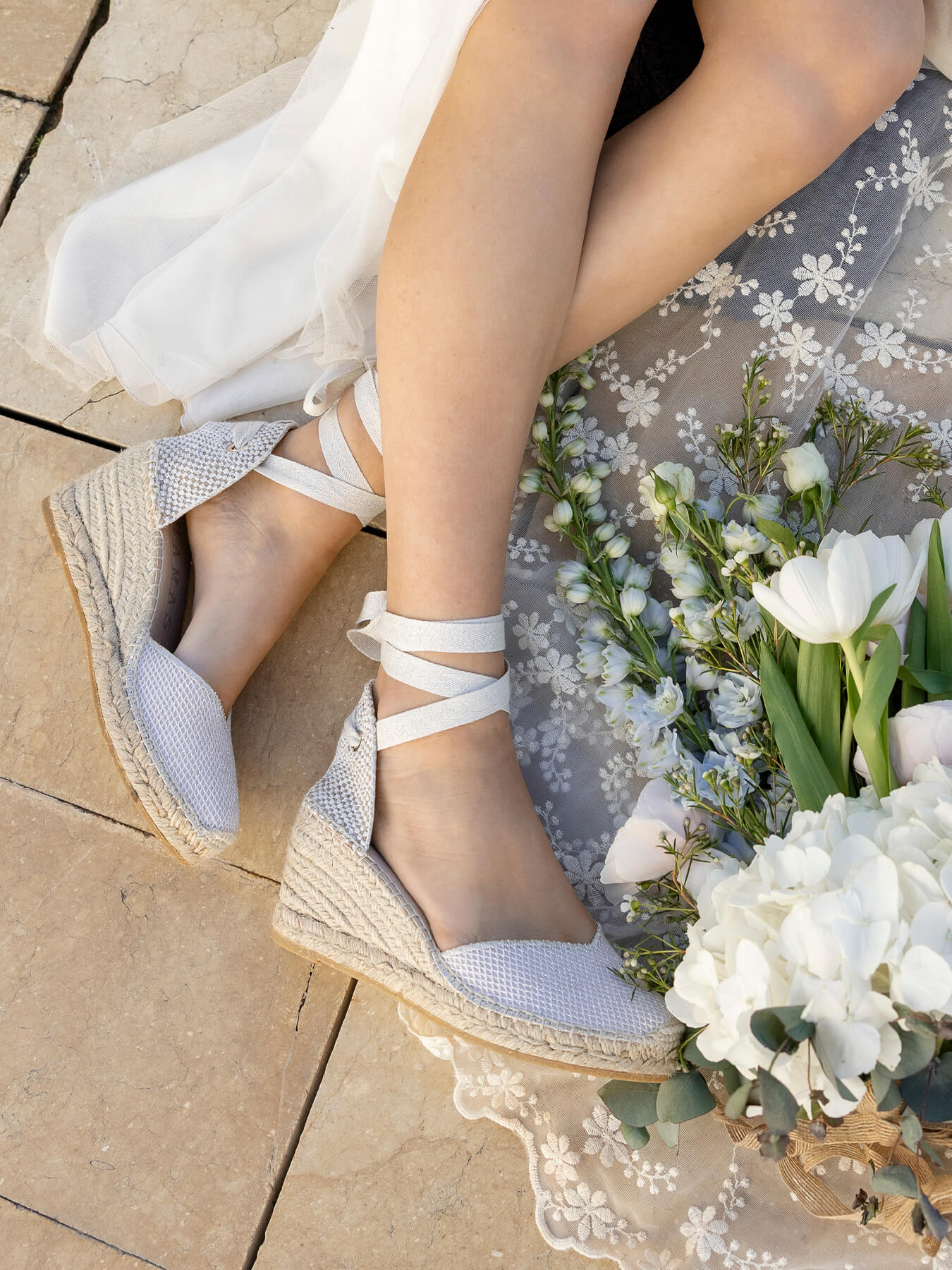 Romero Cuña Media Rejilla Brillo Plata