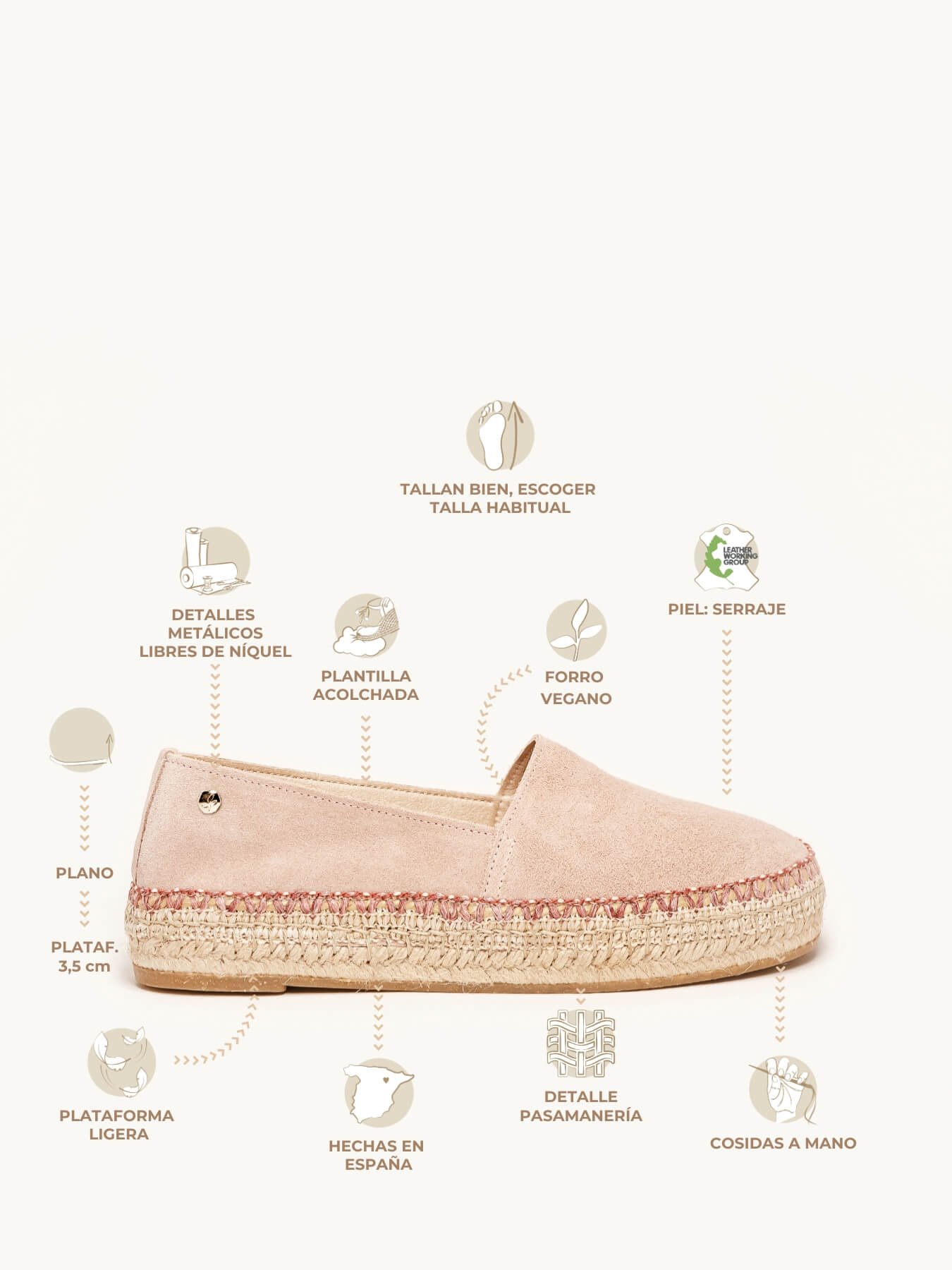 Trébol Serraje Rosa Claro