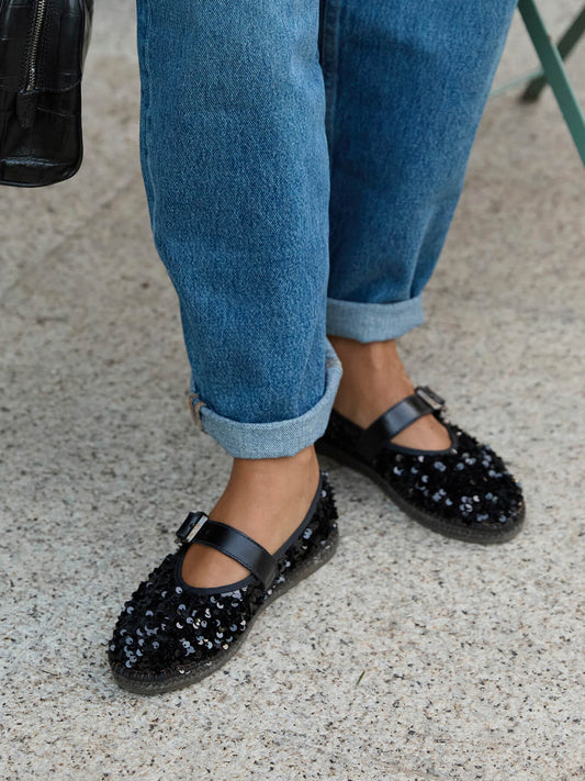 Vero Sequins Dark Black